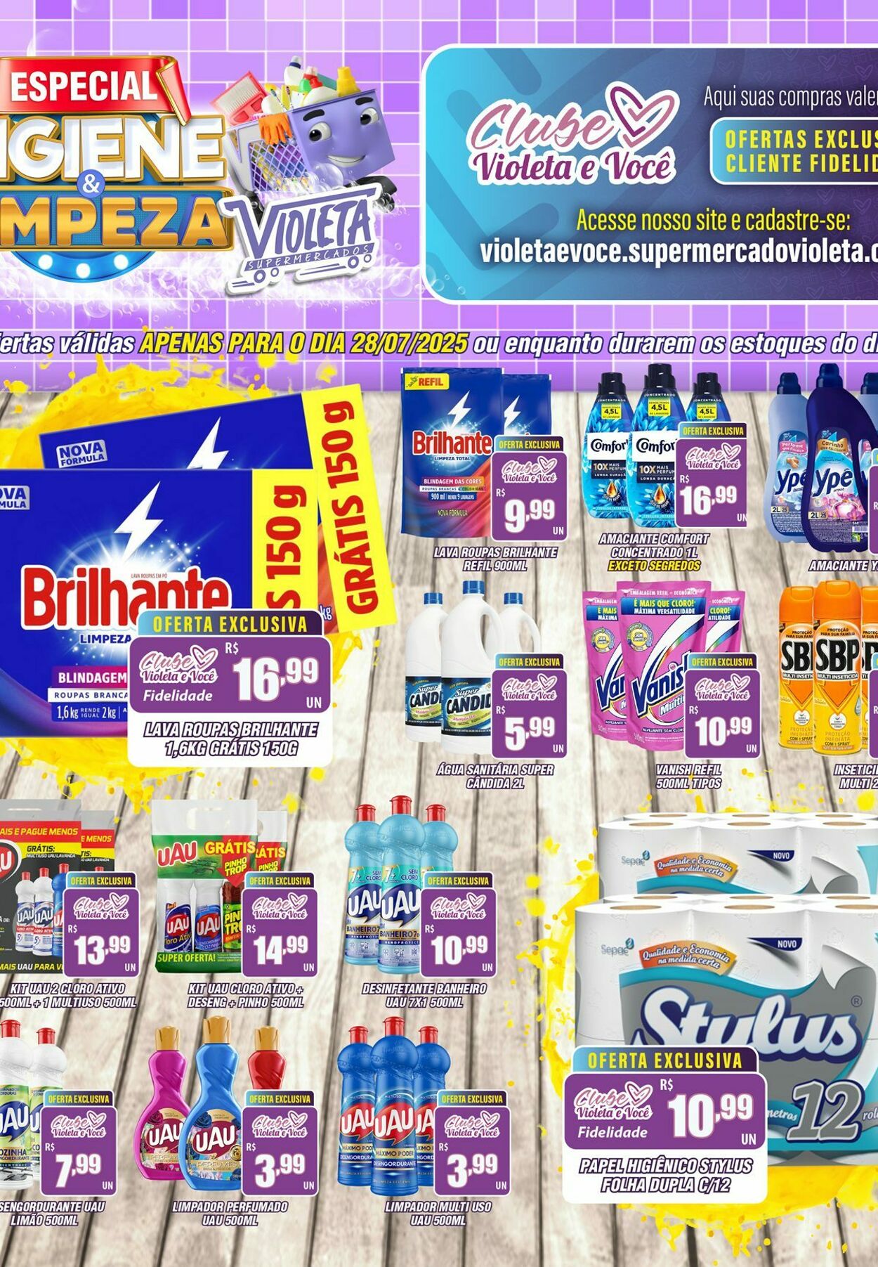 Folheto Violeta Supermercados 28.07.2025 - 28.07.2025