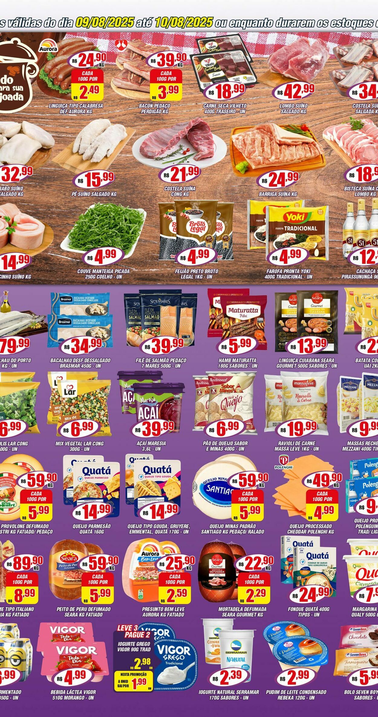 Folheto Violeta Supermercados 11.08.2025 - 11.08.2025