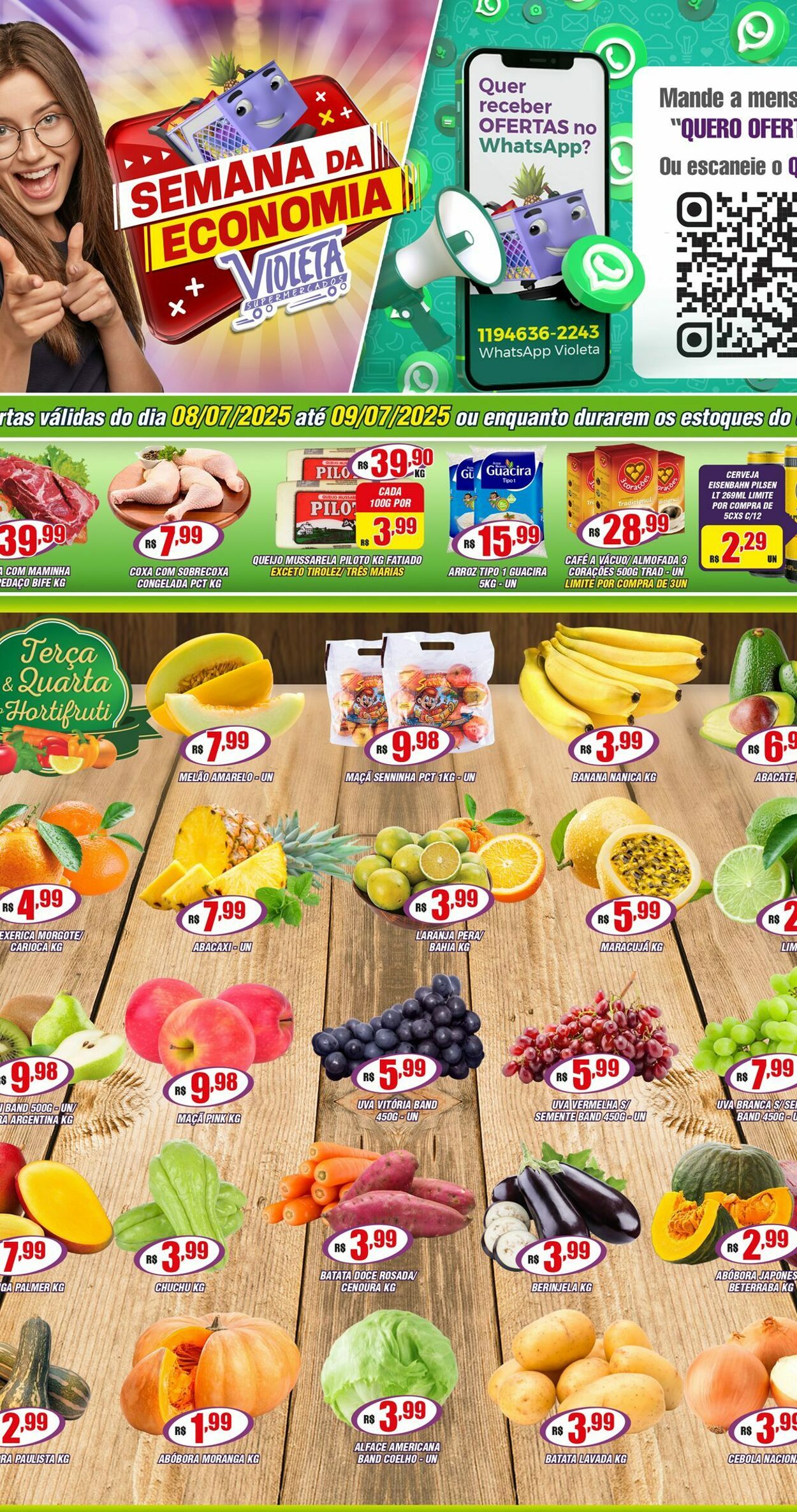 Folheto Violeta Supermercados 10.07.2025 - 10.07.2025