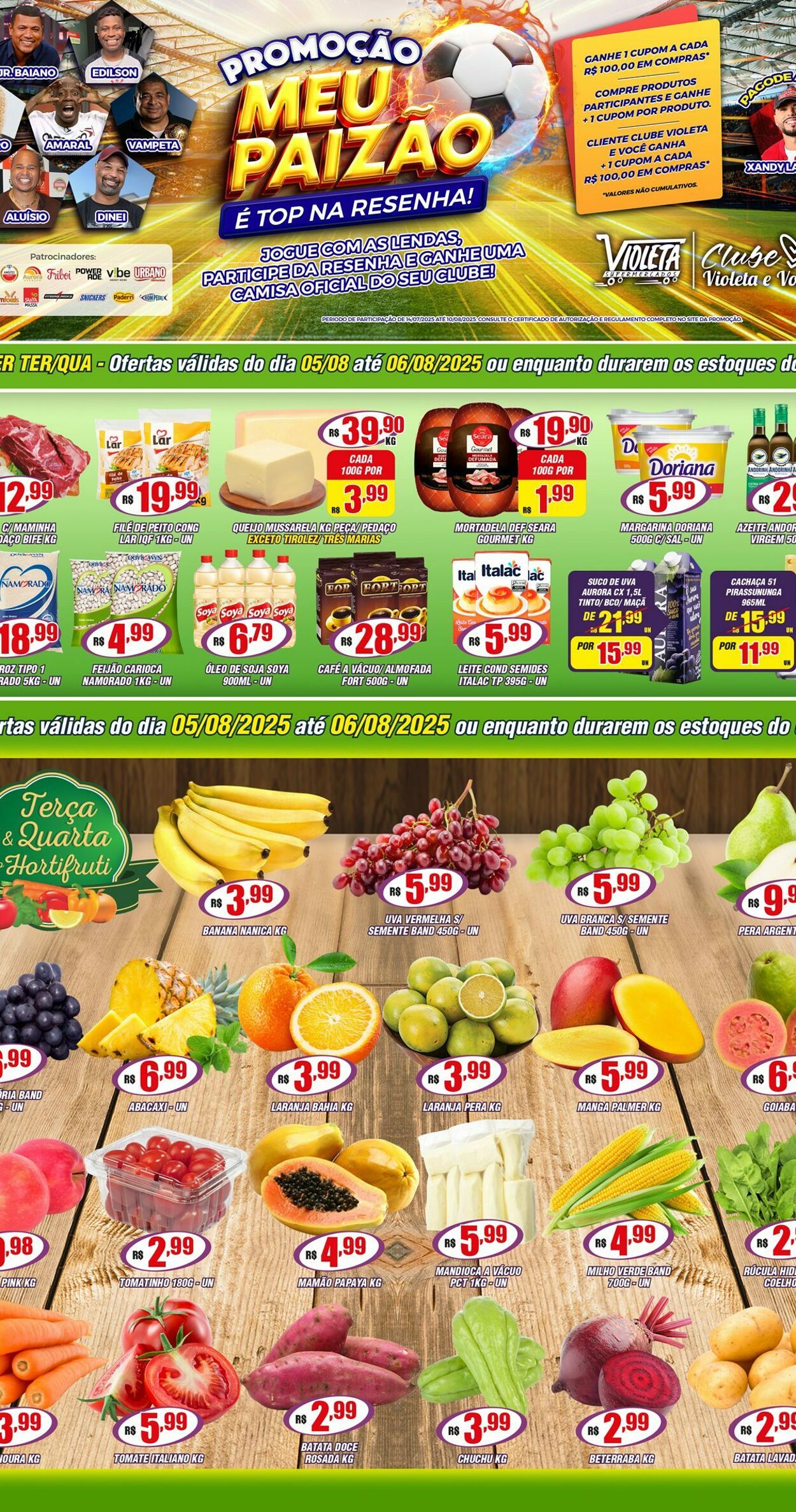 Folheto Violeta Supermercados 07.08.2025 - 07.08.2025