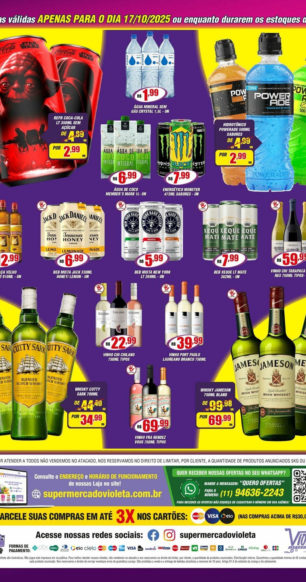 Folheto Violeta Supermercados 17.10.2025 - 17.10.2025
