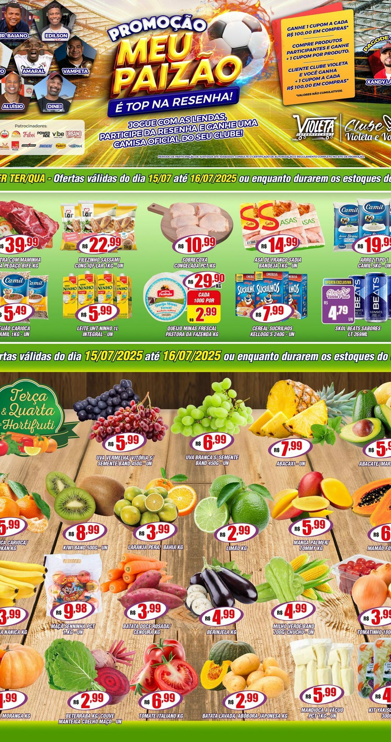 Folheto Violeta Supermercados 18.07.2025 - 18.07.2025