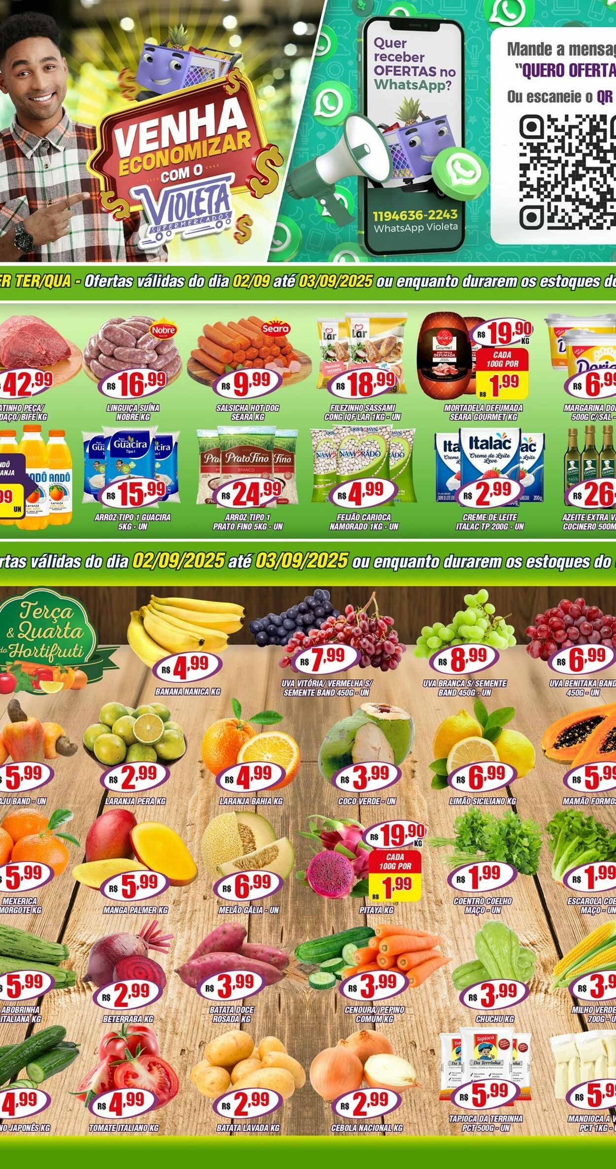 Folheto Violeta Supermercados 02.09.2025 - 02.09.2025