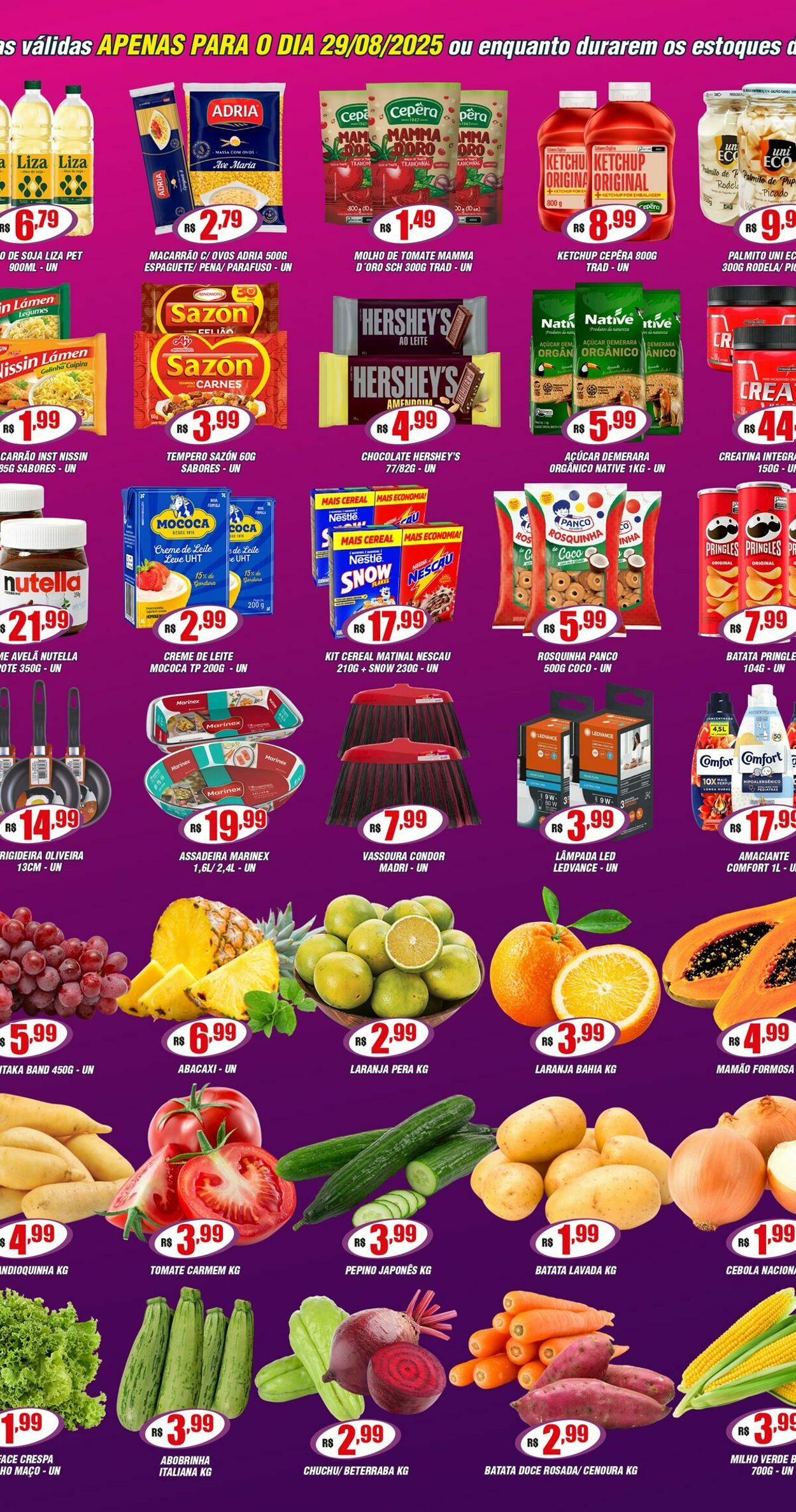 Folheto Violeta Supermercados 29.08.2025 - 29.08.2025
