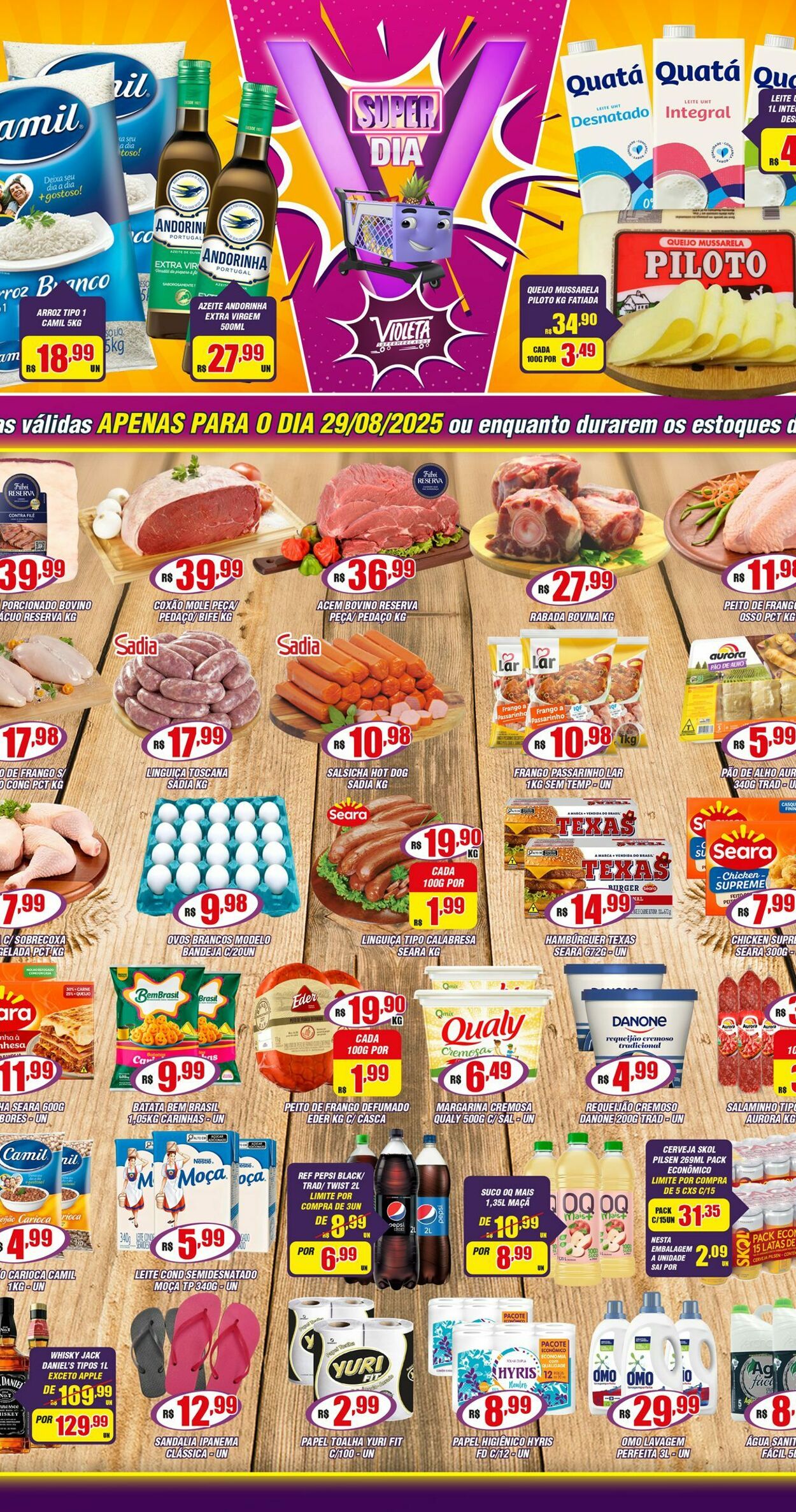 Folheto Violeta Supermercados 29.08.2025 - 29.08.2025