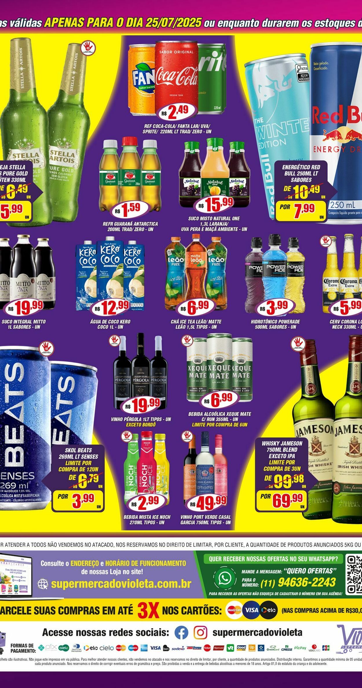Folheto Violeta Supermercados 25.07.2025 - 25.07.2025