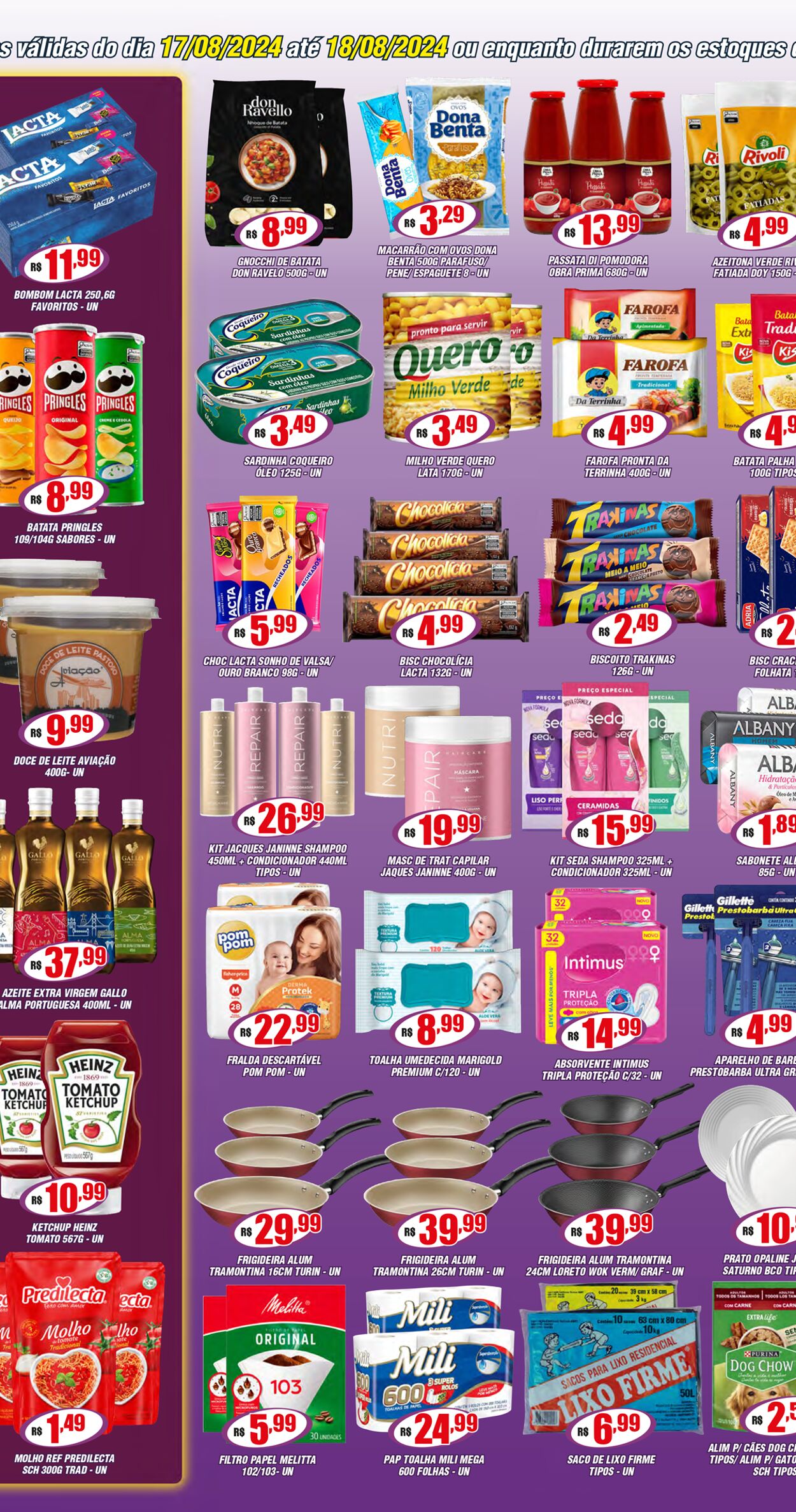 Folheto Violeta Supermercados 18.08.2024 - 18.08.2024