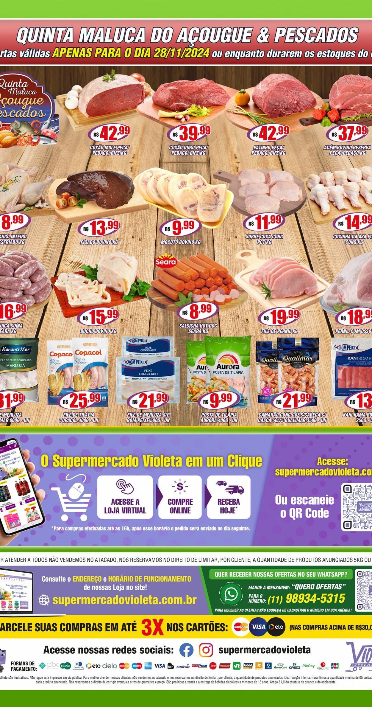 Folheto Violeta Supermercados 27.11.2024 - 27.11.2024