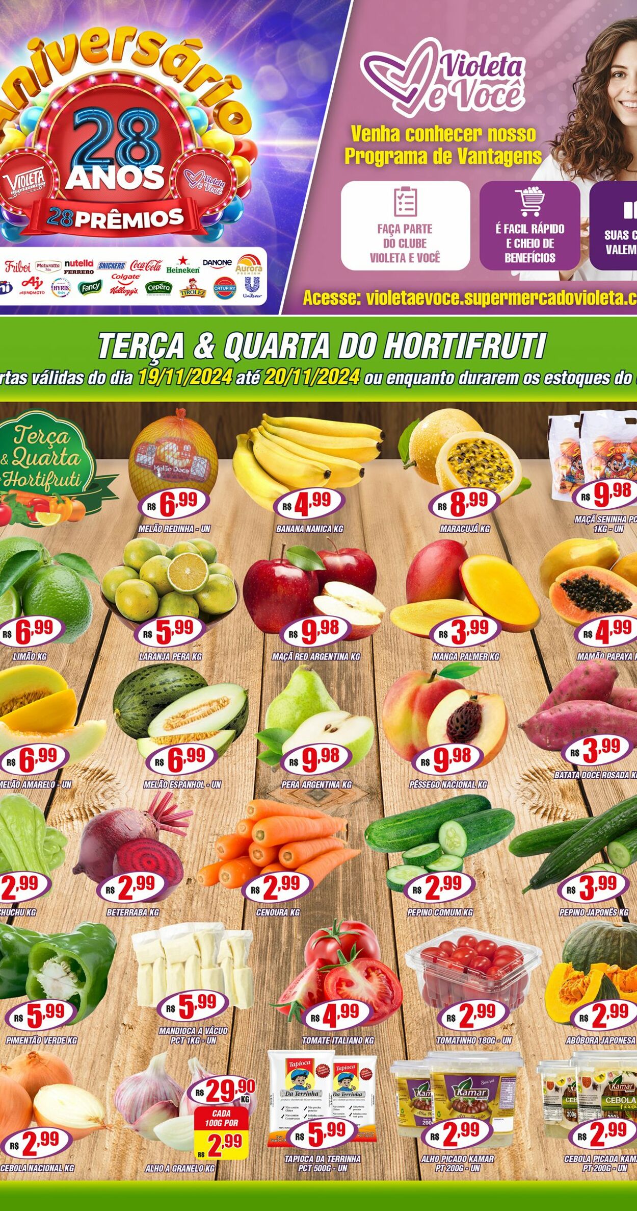 Folheto Violeta Supermercados 20.11.2024 - 20.11.2024