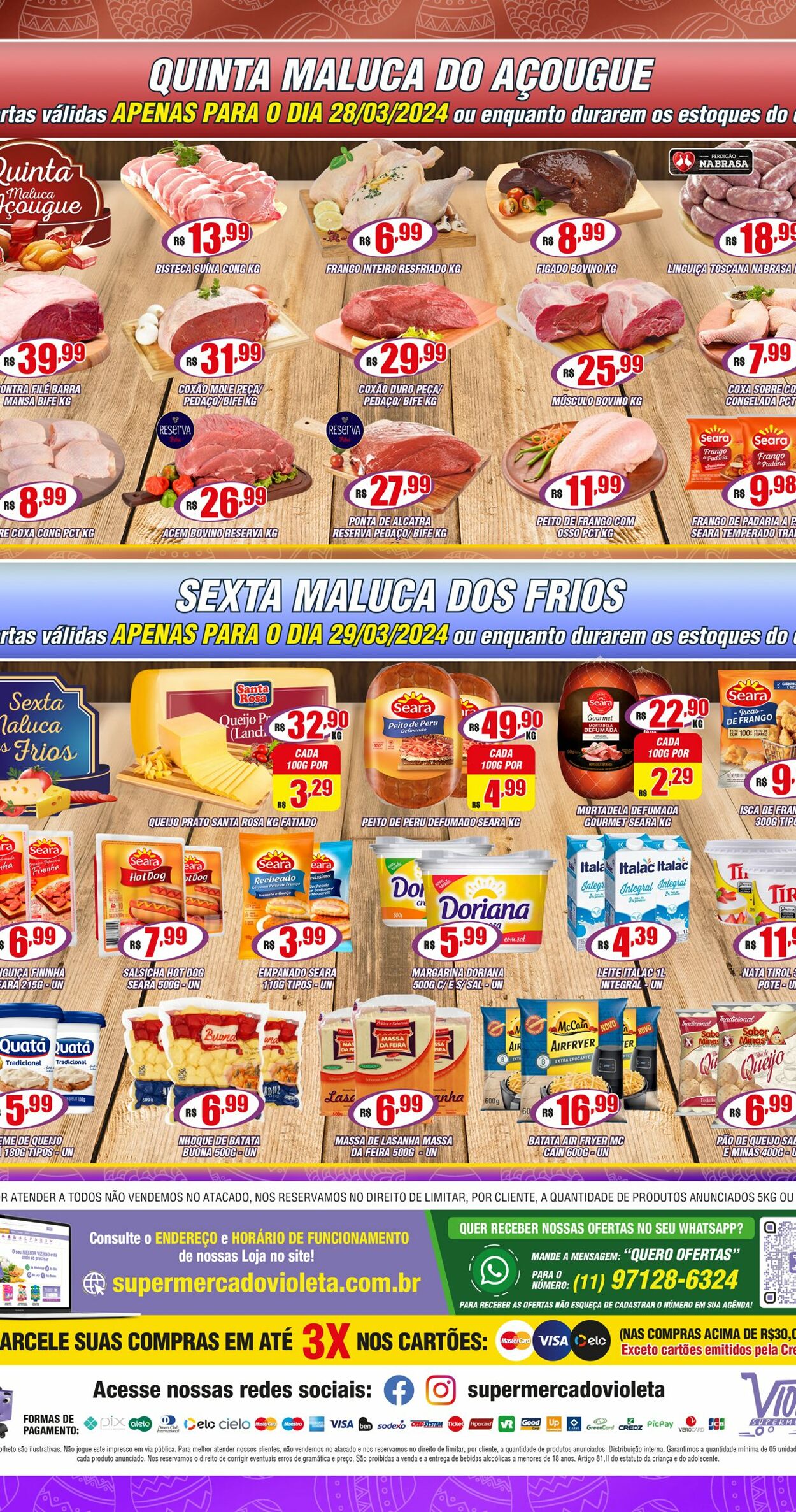 Folheto Violeta Supermercados 27.03.2024 - 27.03.2024