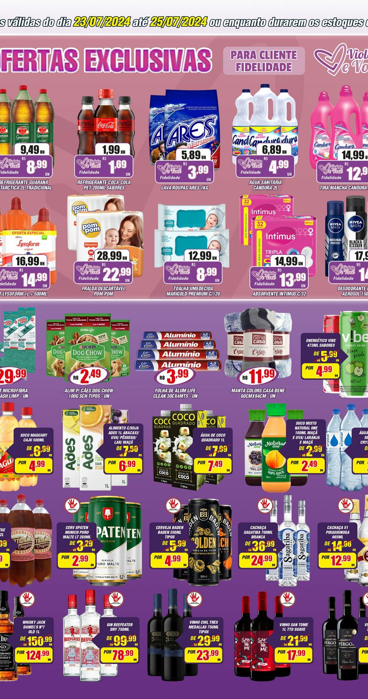 Folheto Violeta Supermercados 25.07.2024 - 25.07.2024