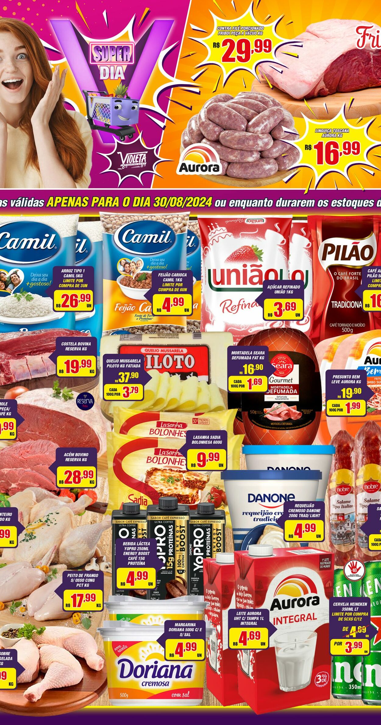 Folheto Violeta Supermercados 30.08.2024 - 30.08.2024