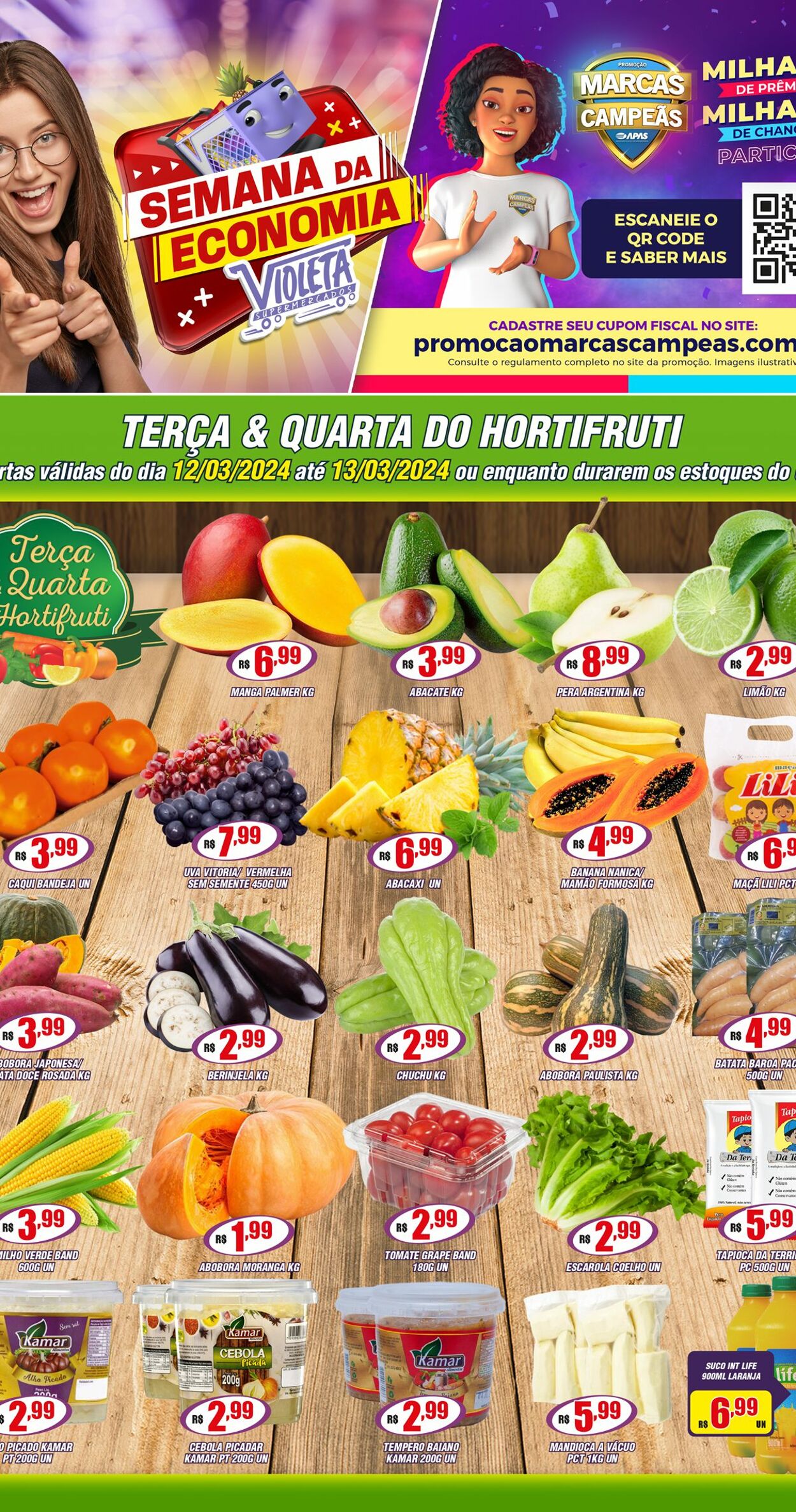 Folheto Violeta Supermercados 12.03.2024 - 13.03.2024