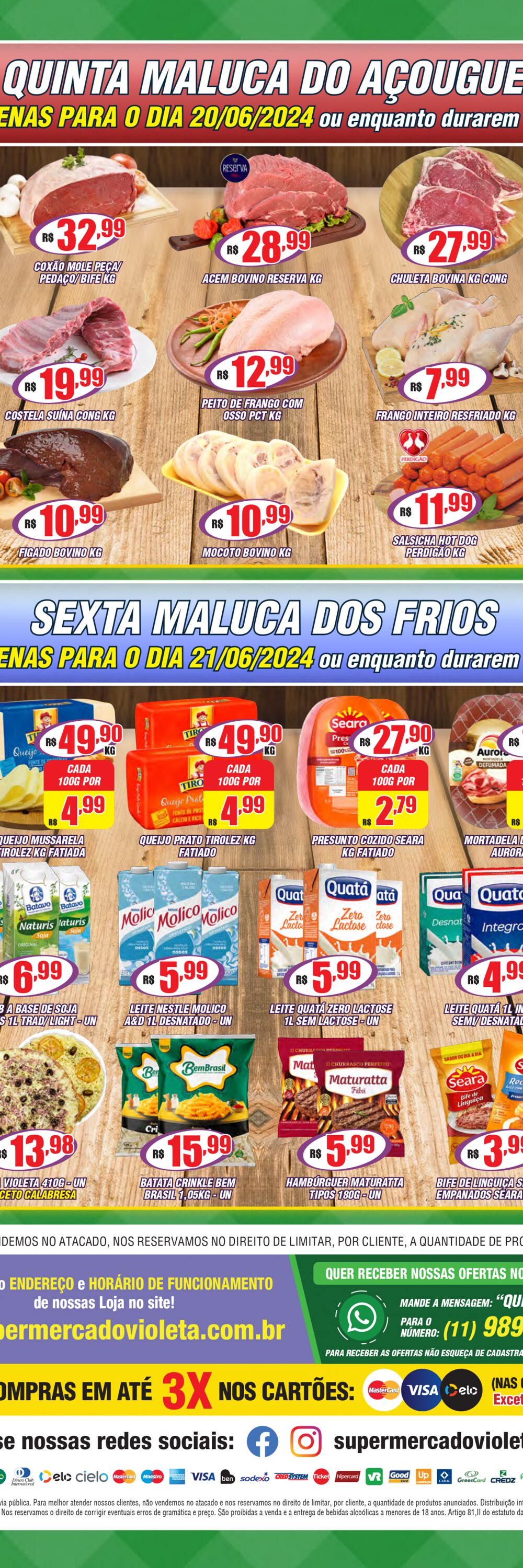 Folheto Violeta Supermercados 18.06.2024 - 19.06.2024