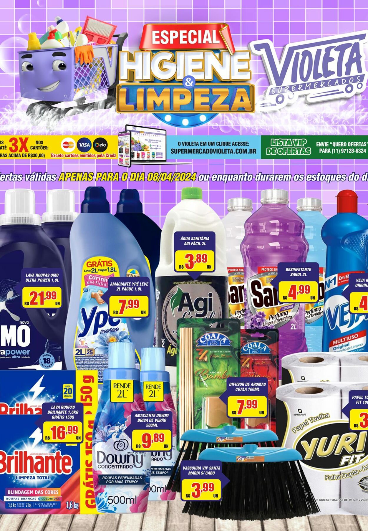 Folheto Violeta Supermercados 08.04.2024 - 08.04.2024