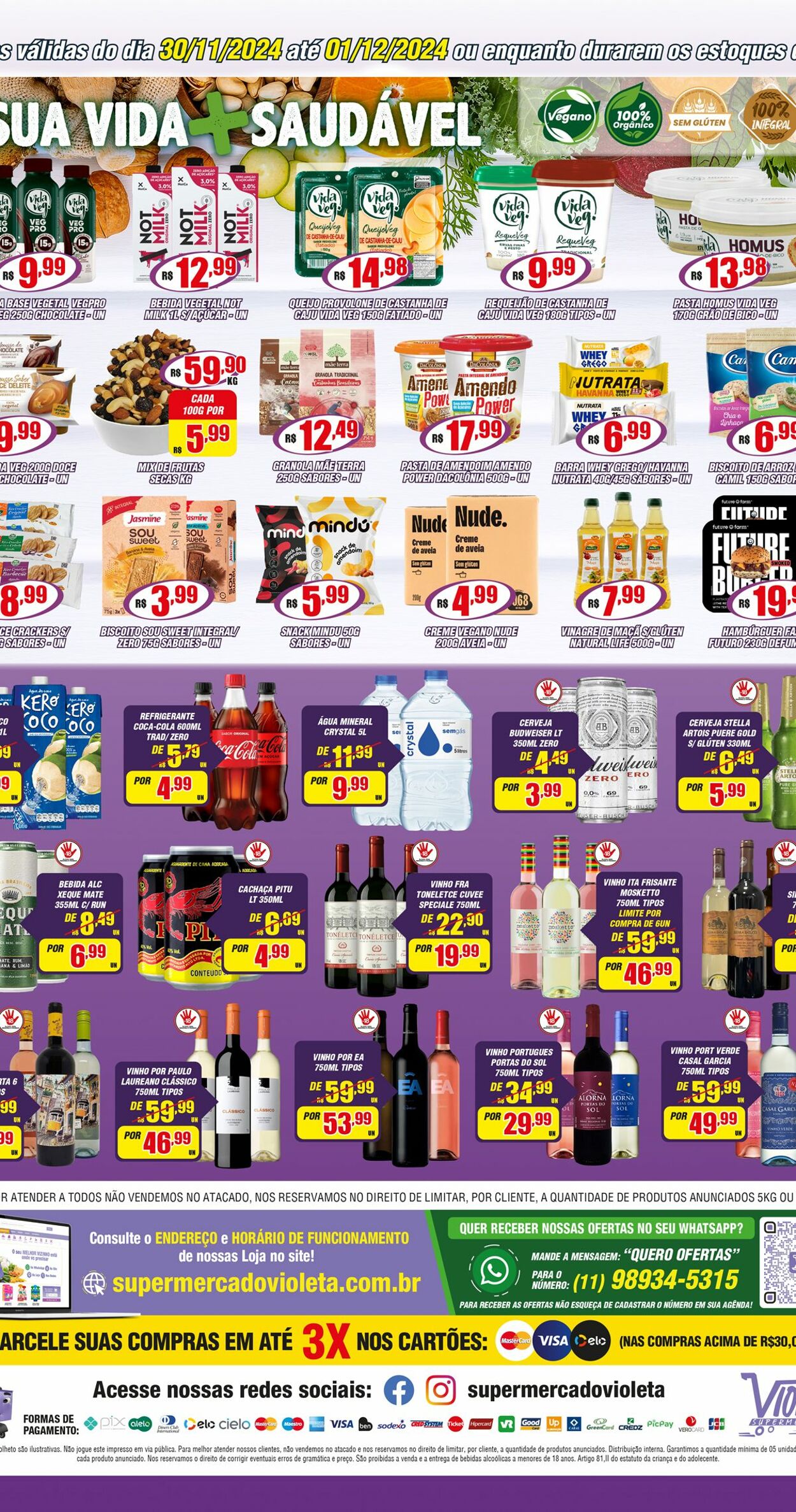 Folheto Violeta Supermercados 02.12.2024 - 02.12.2024