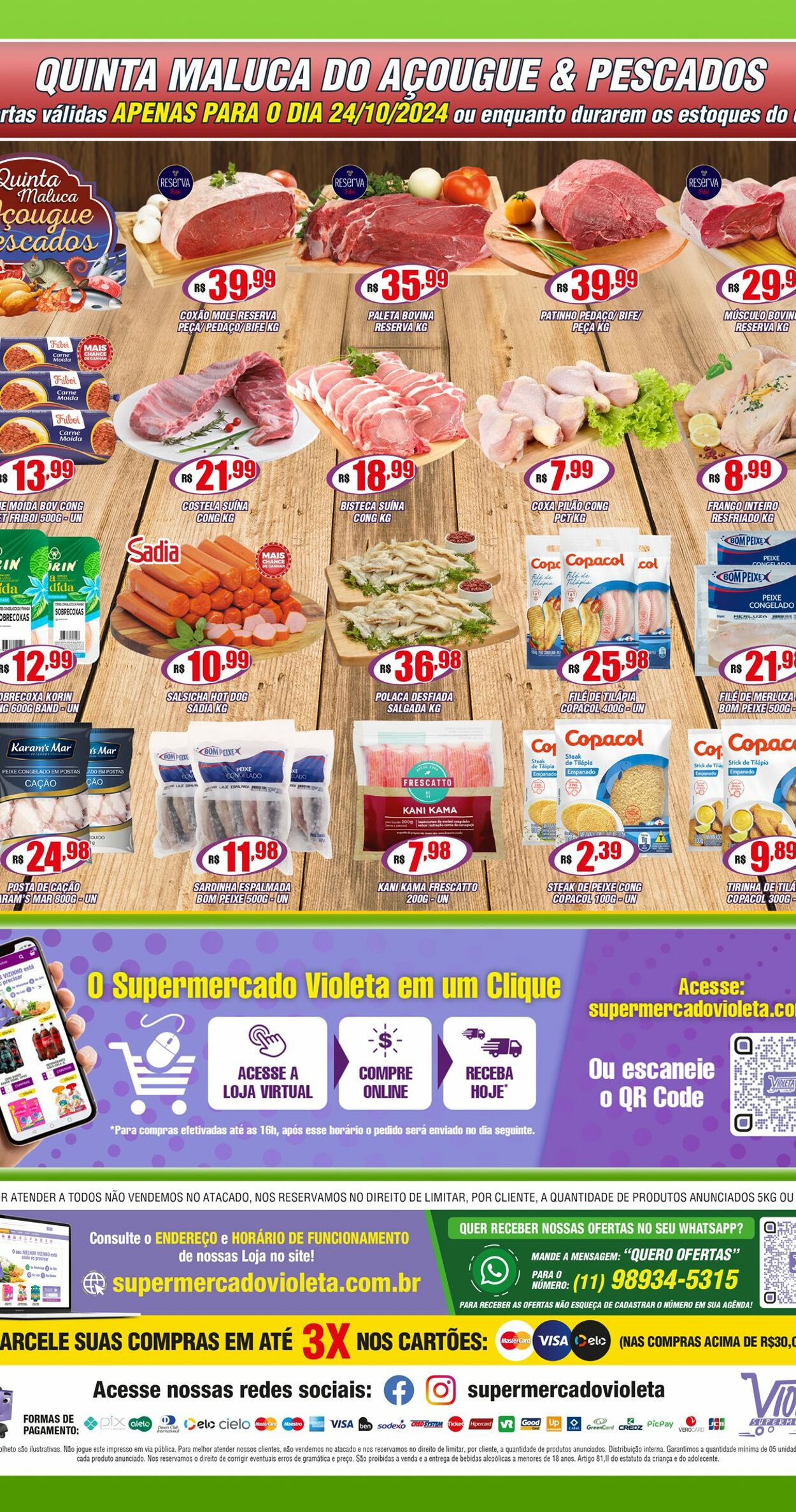 Folheto Violeta Supermercados 25.10.2024 - 25.10.2024