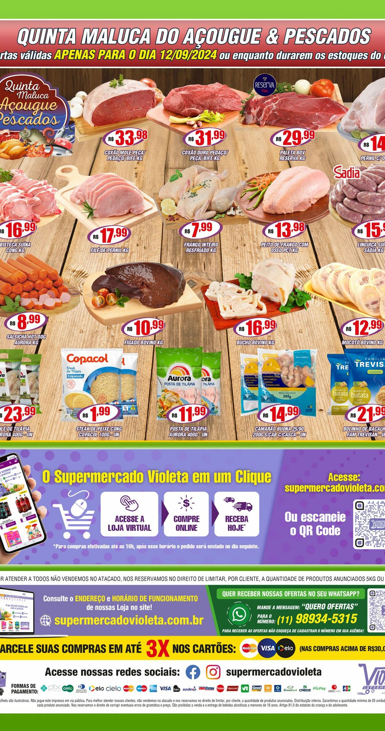 Folheto Violeta Supermercados 10.09.2024 - 10.09.2024