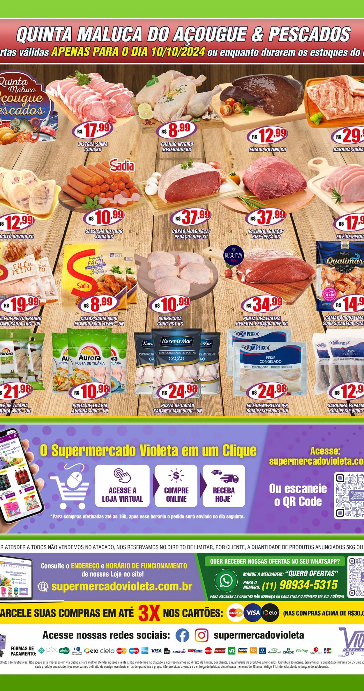 Folheto Violeta Supermercados 08.10.2024 - 08.10.2024