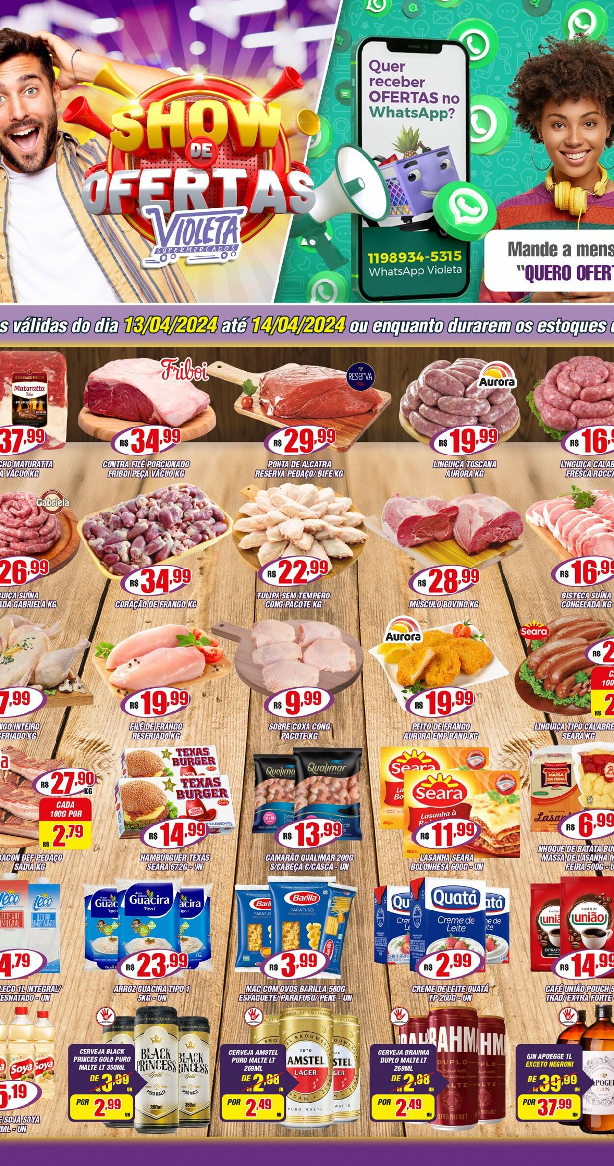 Folheto Violeta Supermercados 13.04.2024 - 14.04.2024