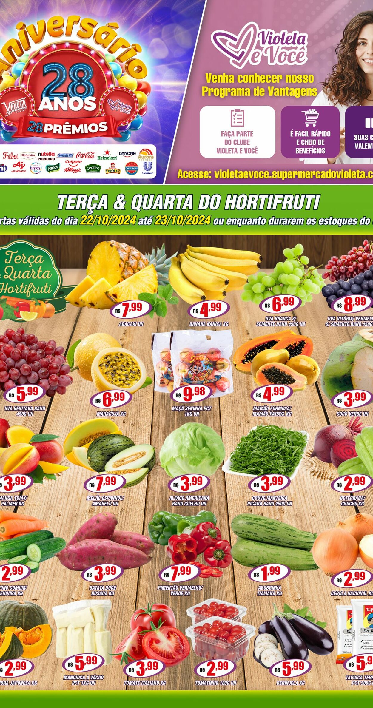 Folheto Violeta Supermercados 23.10.2024 - 23.10.2024