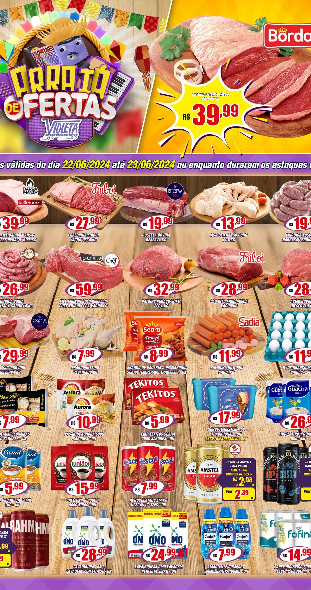 Folheto Violeta Supermercados 22.06.2024 - 23.06.2024