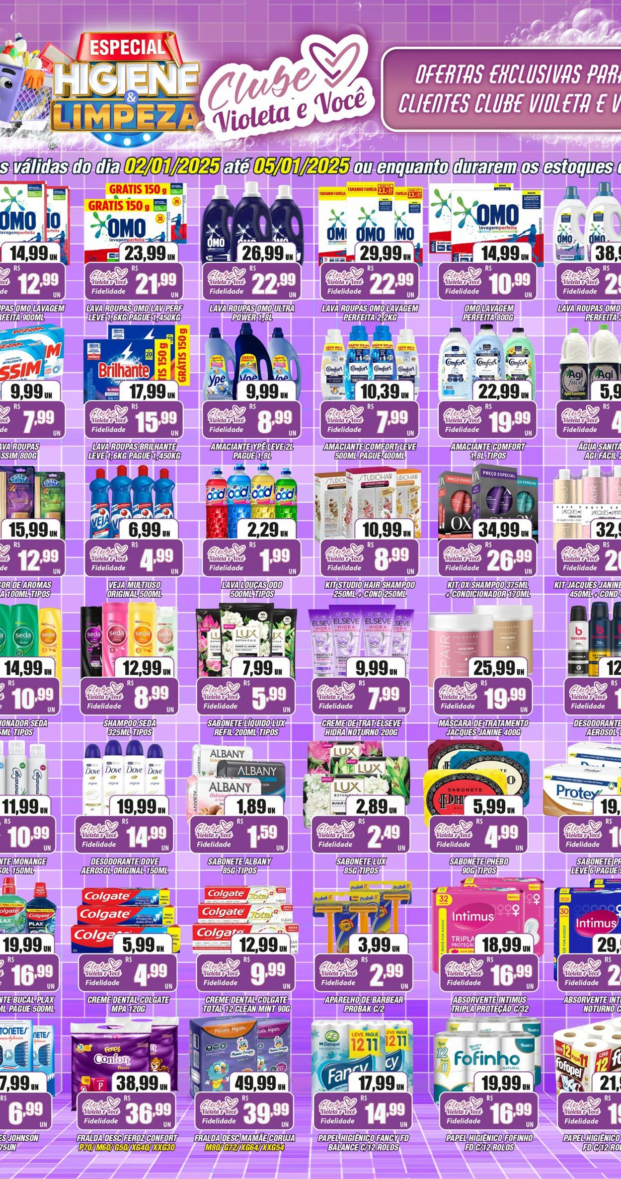 Folheto Violeta Supermercados 06.01.2025 - 06.01.2025