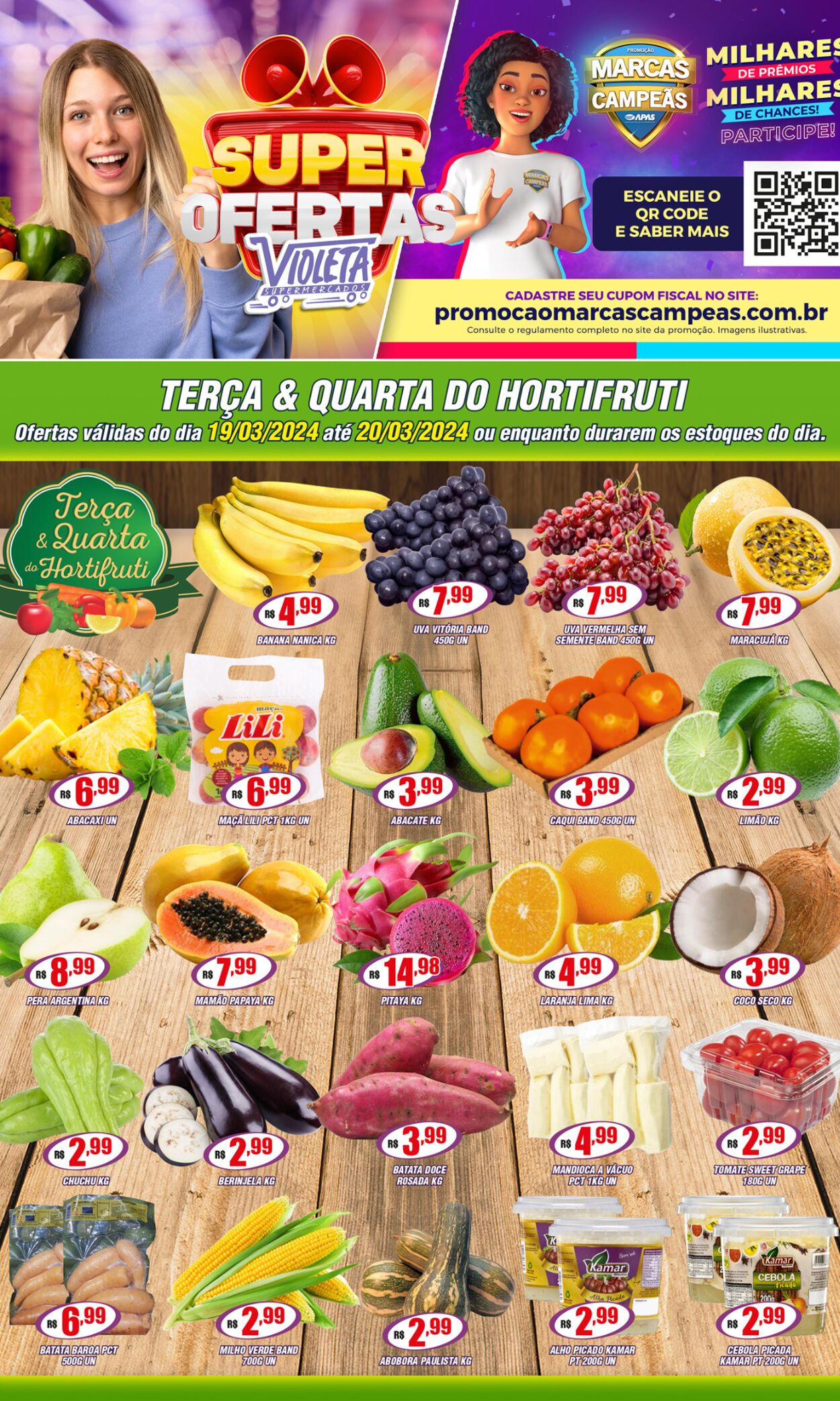 Folheto Violeta Supermercados 19.03.2024 - 20.03.2024