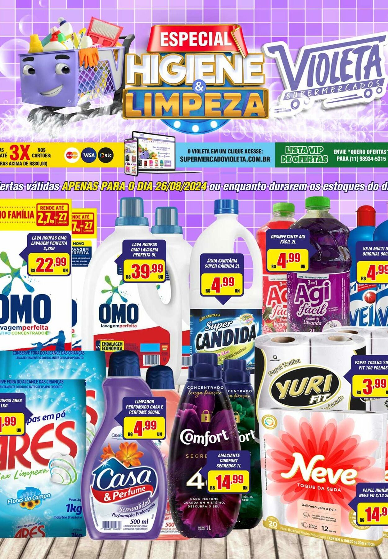 Folheto Violeta Supermercados 27.08.2024 - 27.08.2024