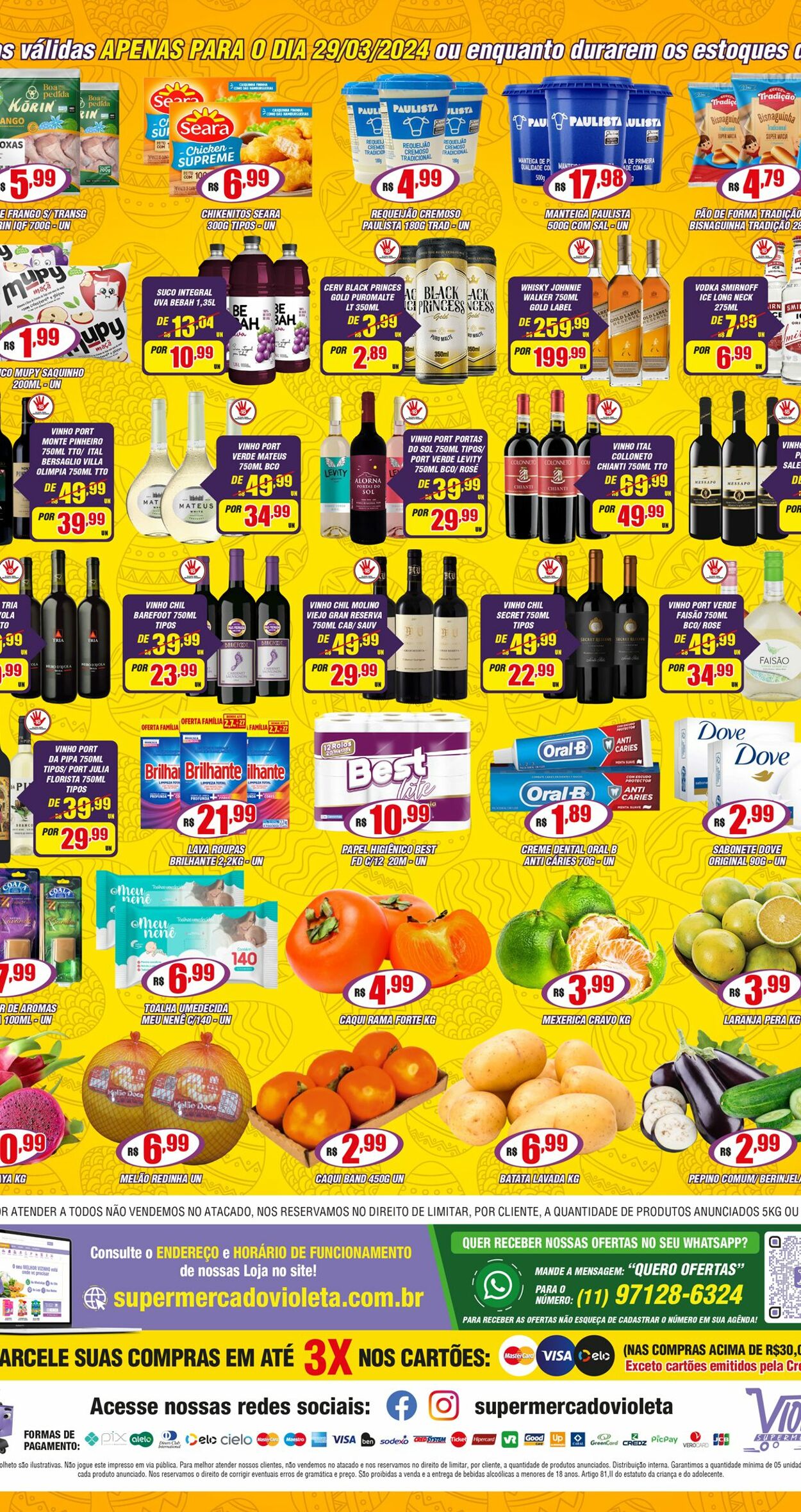 Folheto Violeta Supermercados 29.03.2024 - 29.03.2024