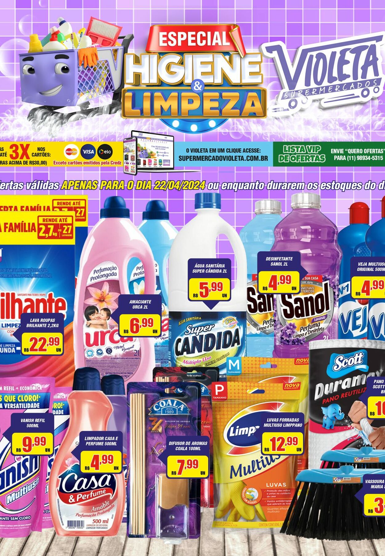 Folheto Violeta Supermercados 22.04.2024 - 22.04.2024