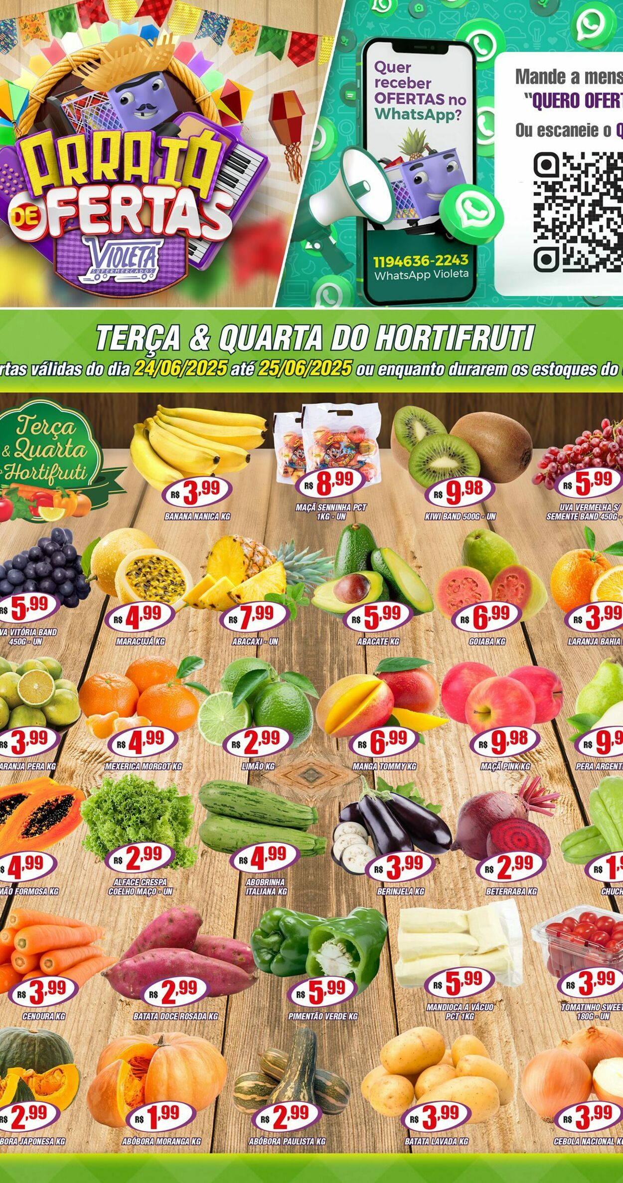 Folheto Violeta Supermercados 24.06.2025 - 24.06.2025