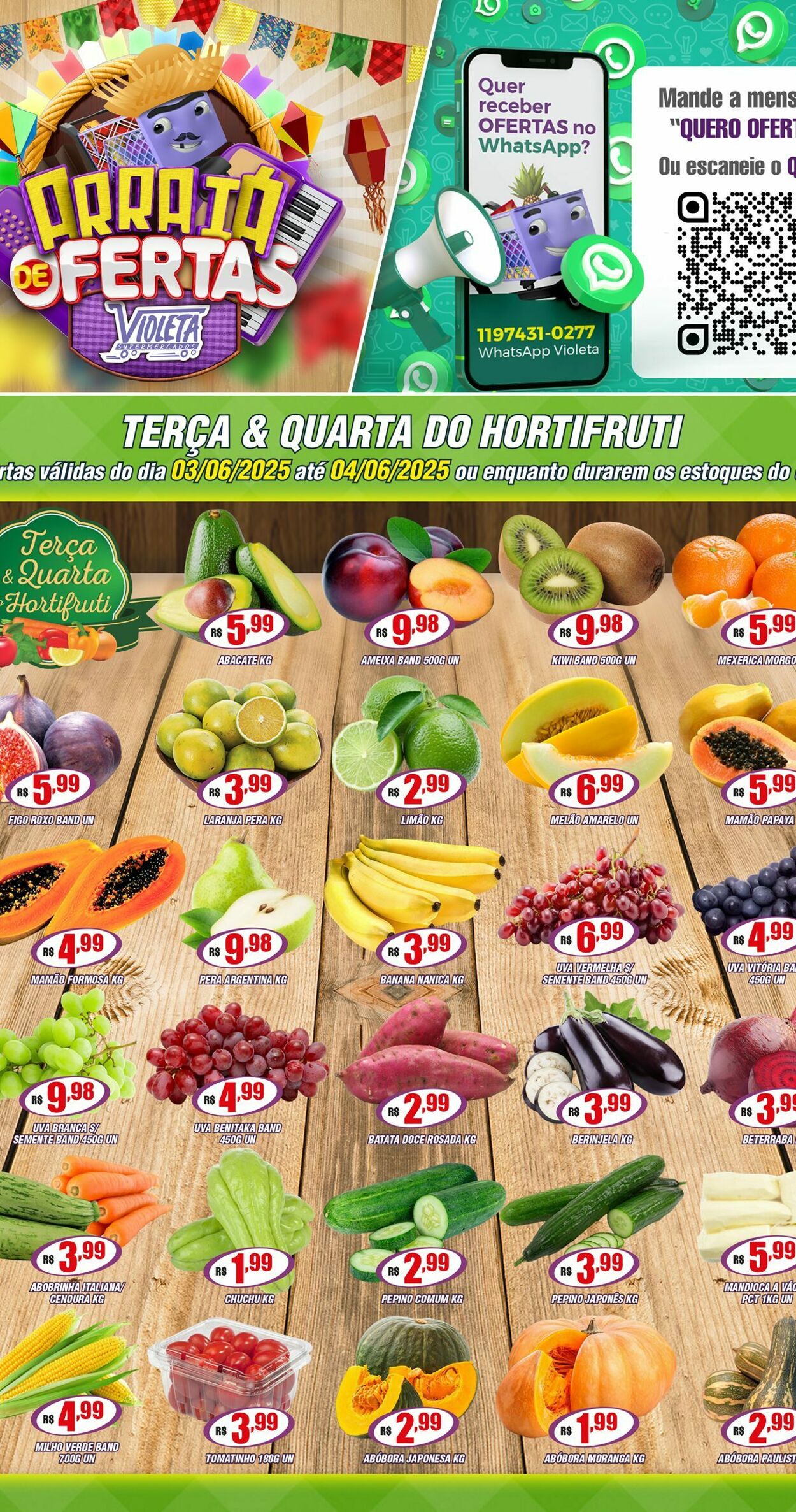 Folheto Violeta Supermercados 03.06.2025 - 03.06.2025