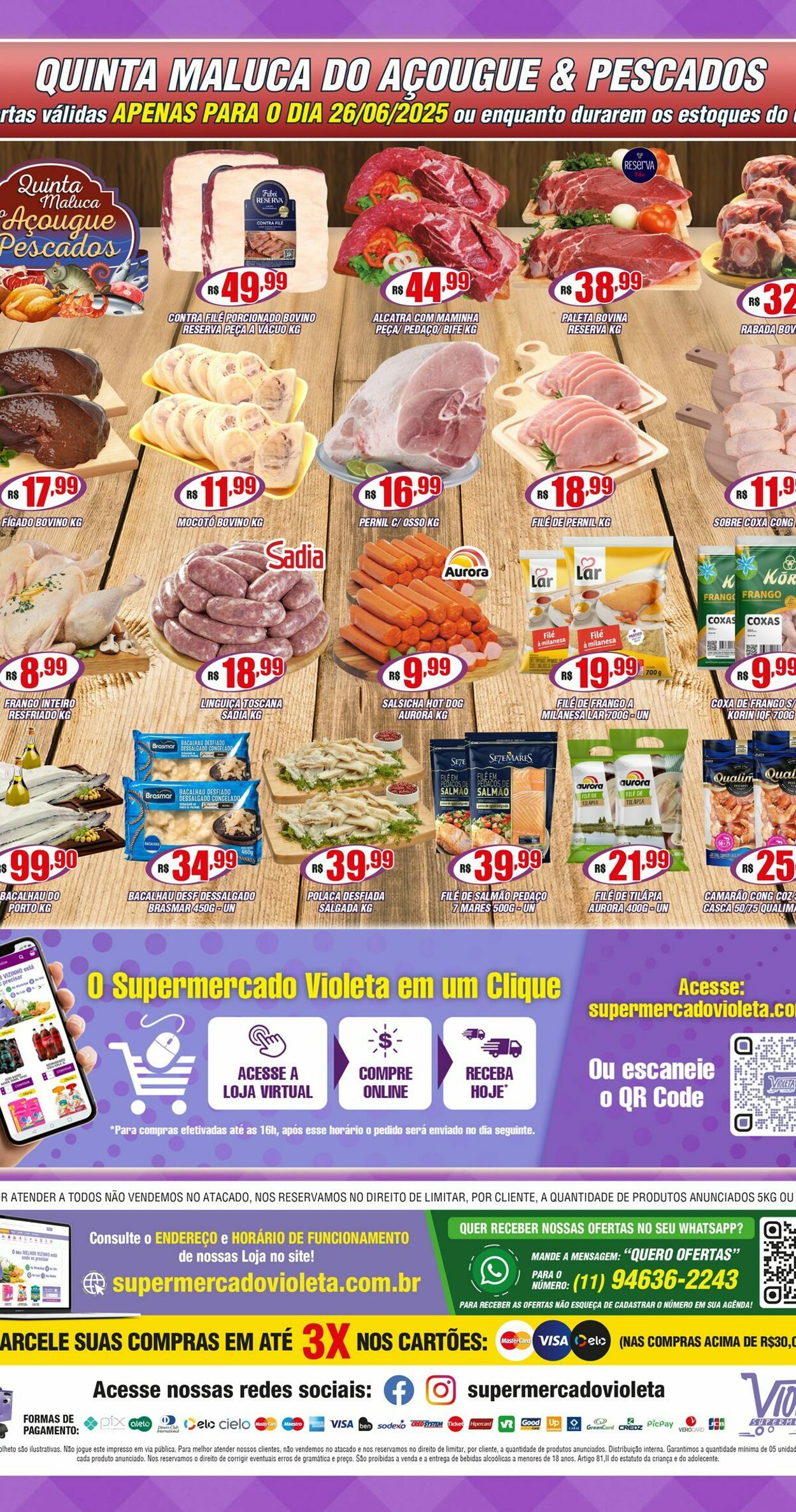 Folheto Violeta Supermercados 25.06.2025 - 25.06.2025