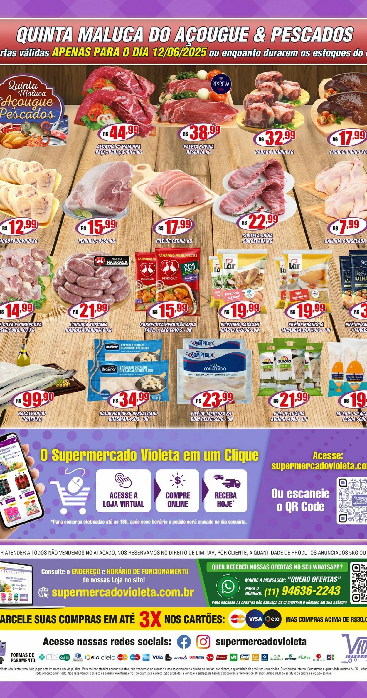 Folheto Violeta Supermercados 11.06.2025 - 11.06.2025