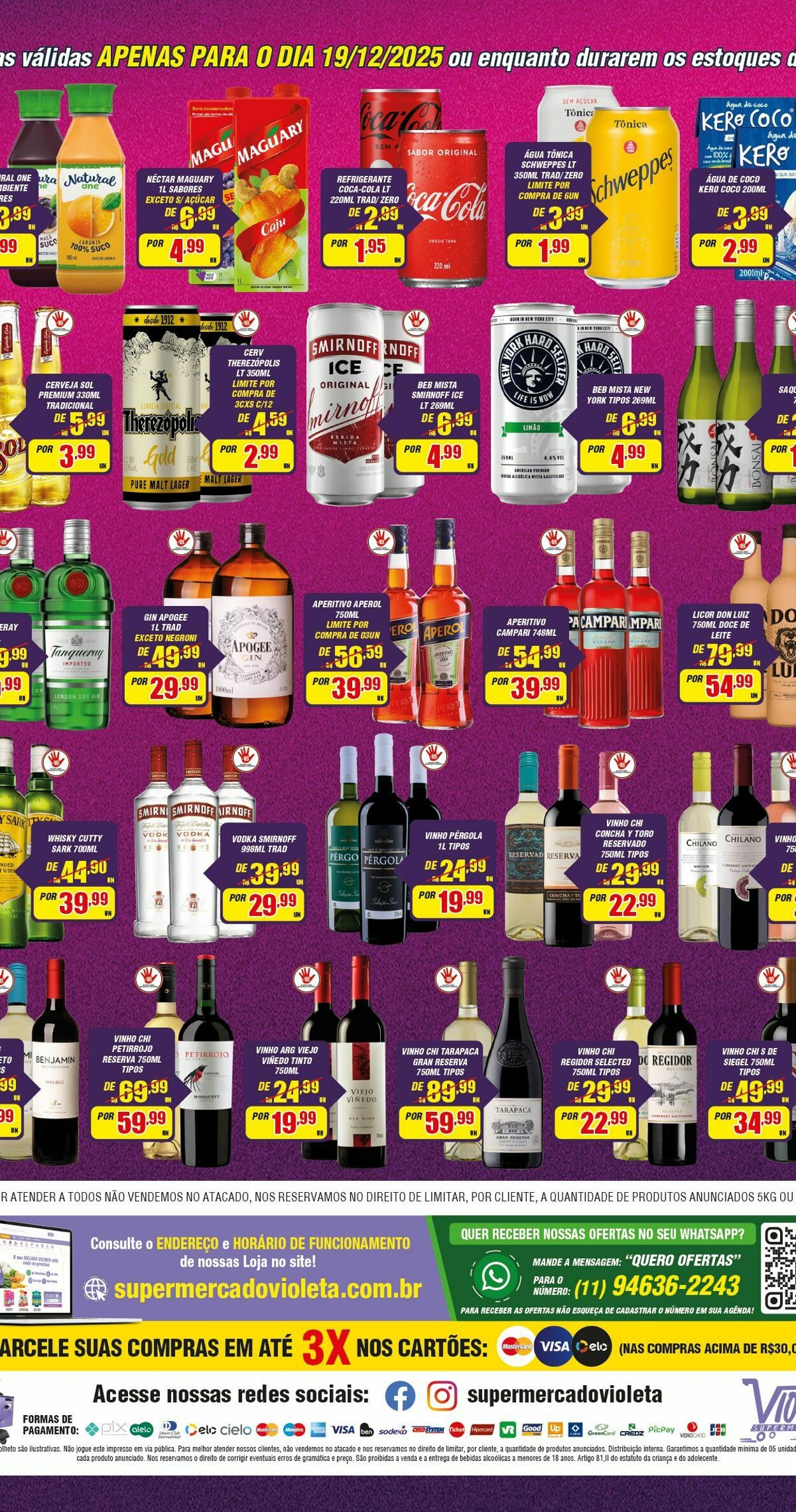 Folheto Violeta Supermercados 19.12.2025 - 19.12.2025