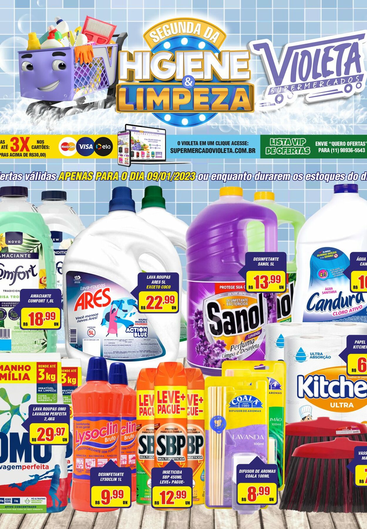 Folheto Violeta Supermercados 09.01.2023-09.01.2023
