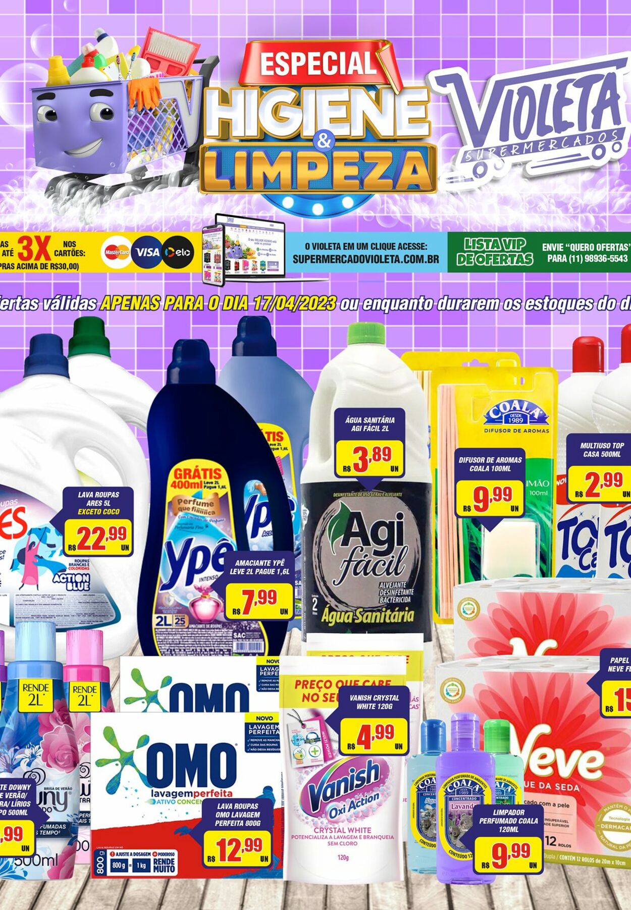 Folheto Violeta Supermercados 17.04.2023 - 18.04.2023