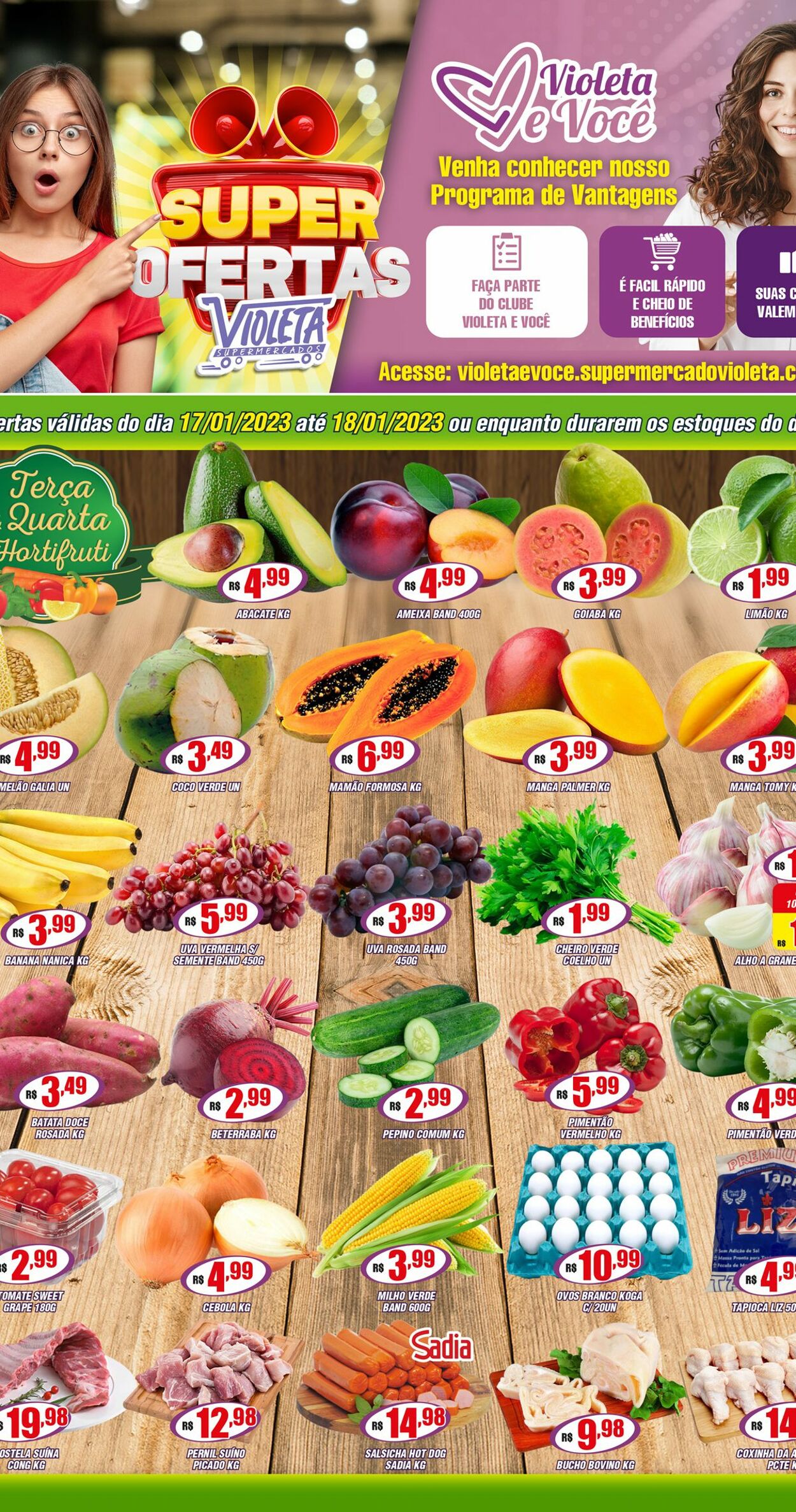 Folheto Violeta Supermercados 17.01.2023-20.01.2023