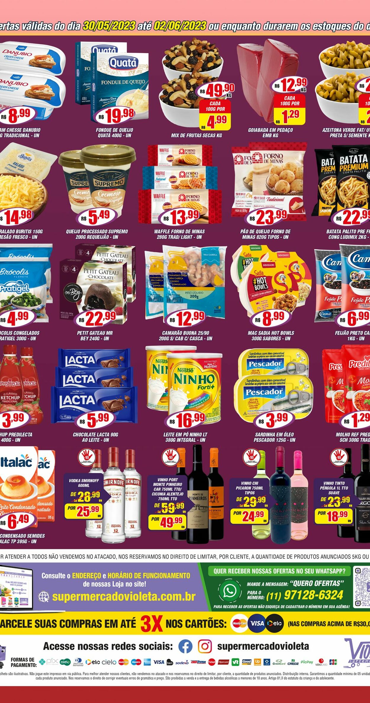 Folheto Violeta Supermercados 30.05.2023 - 02.06.2023