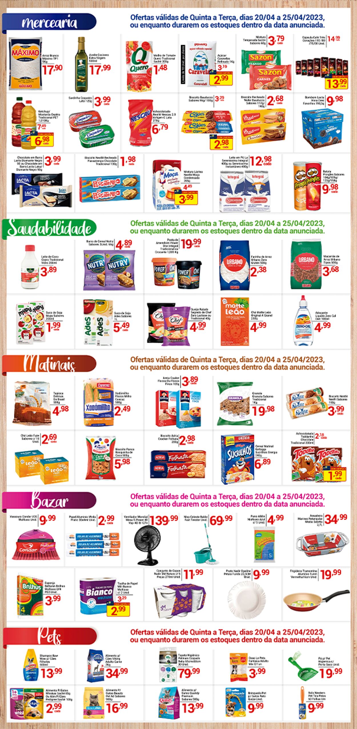 Folheto X Supermercados 20.04.2023 - 25.04.2023