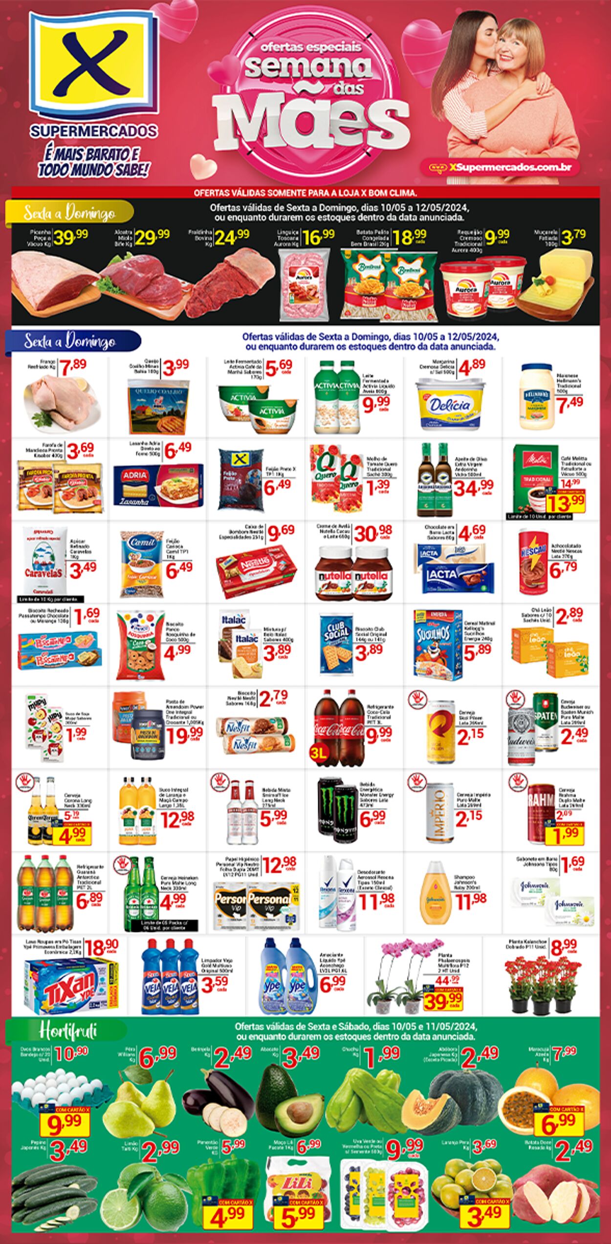 Folheto X Supermercados 10.05.2024 - 14.05.2024