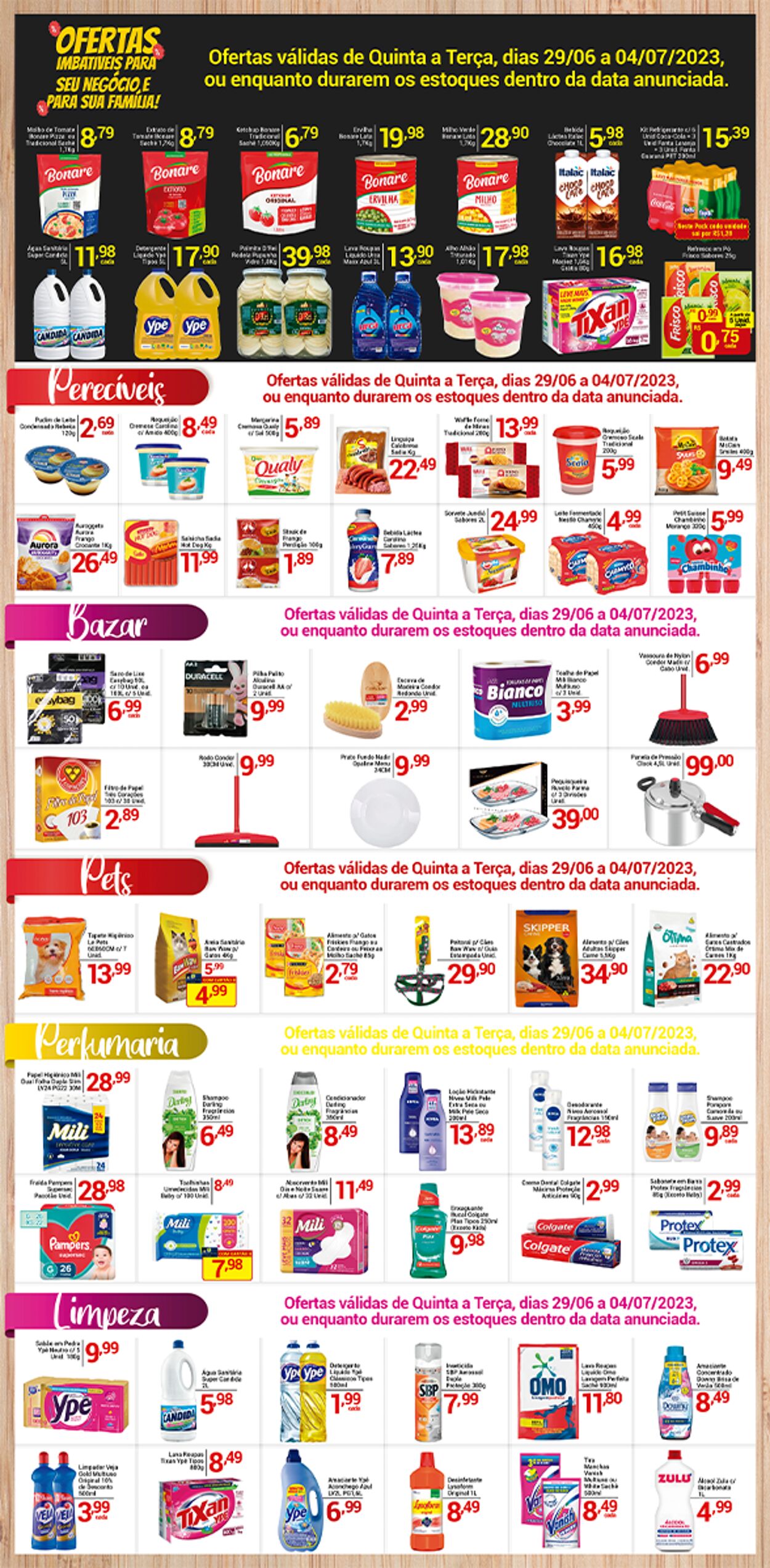 Folheto X Supermercados 29.06.2023 - 04.07.2023