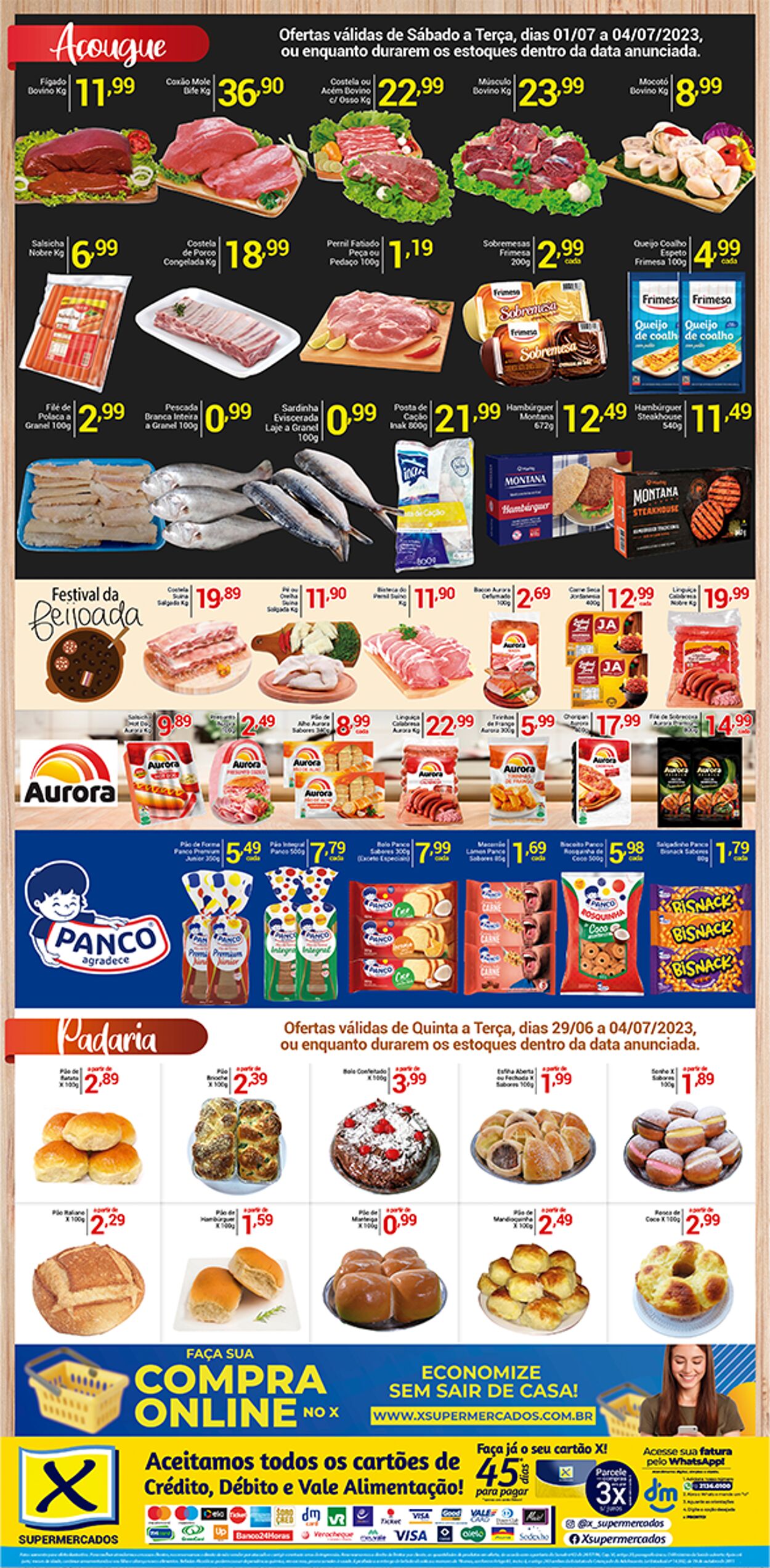 Folheto X Supermercados 29.06.2023 - 04.07.2023