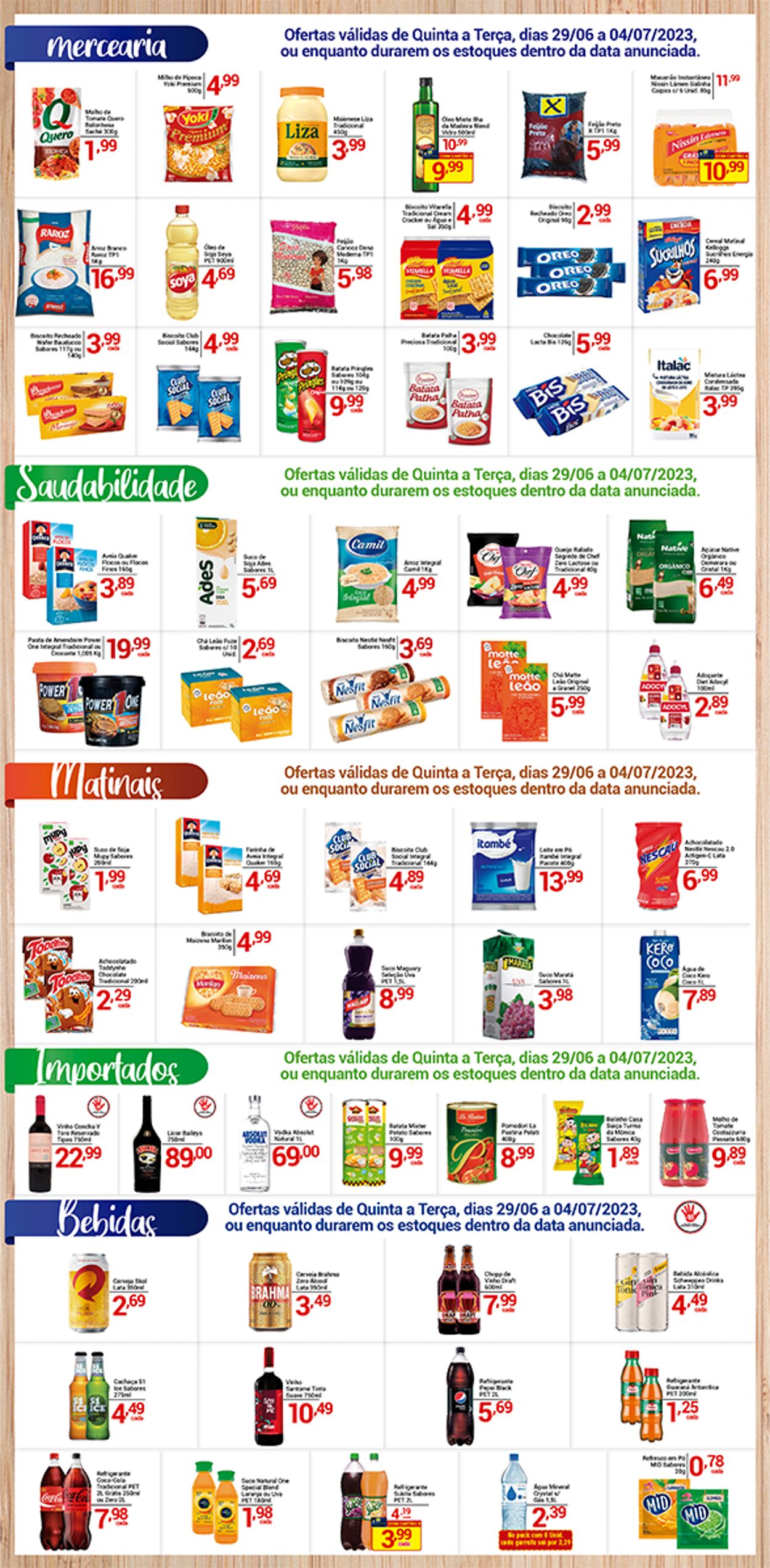 Folheto X Supermercados 29.06.2023 - 04.07.2023