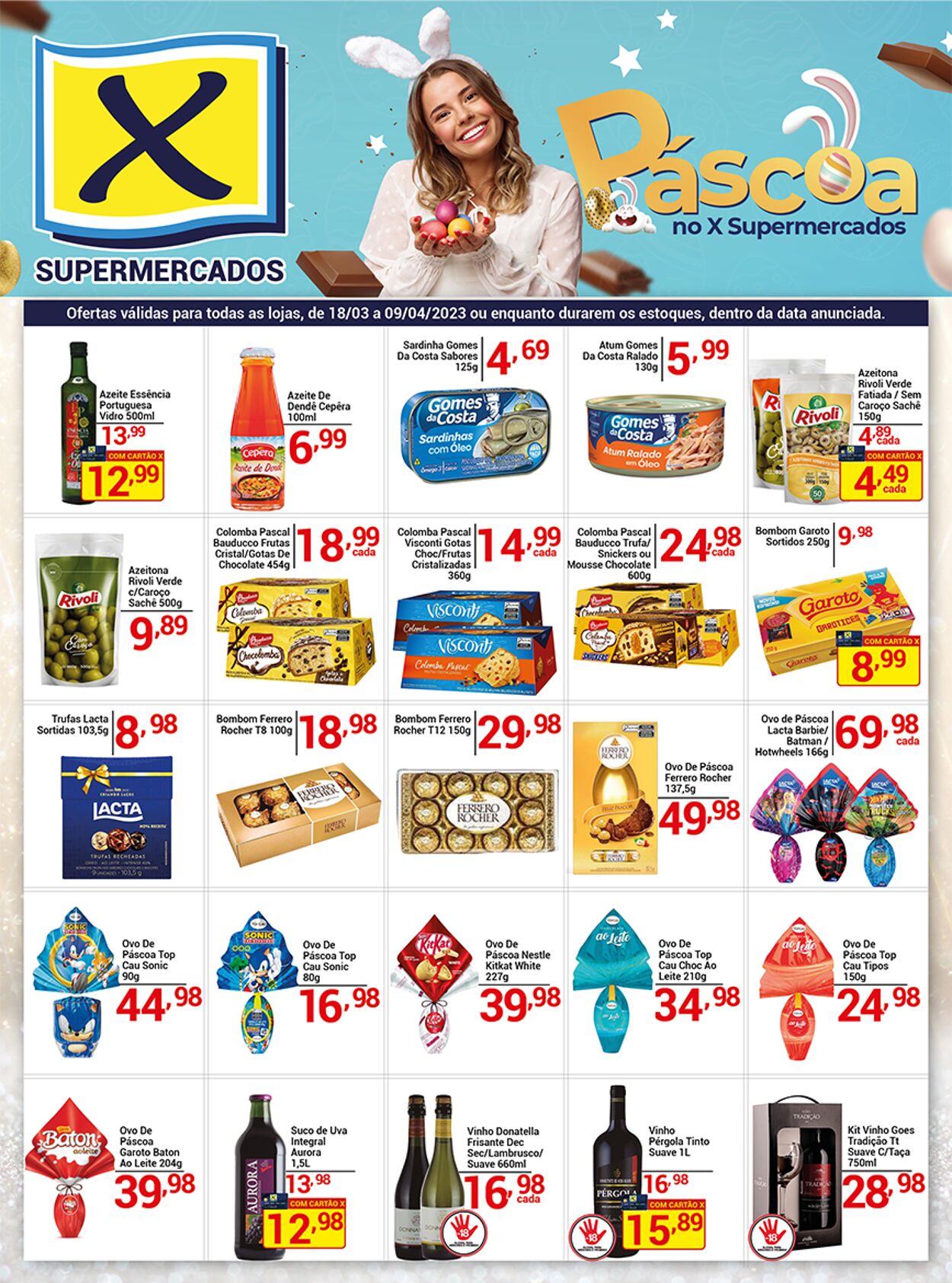 Folheto X Supermercados 05.04.2023 - 07.04.2023