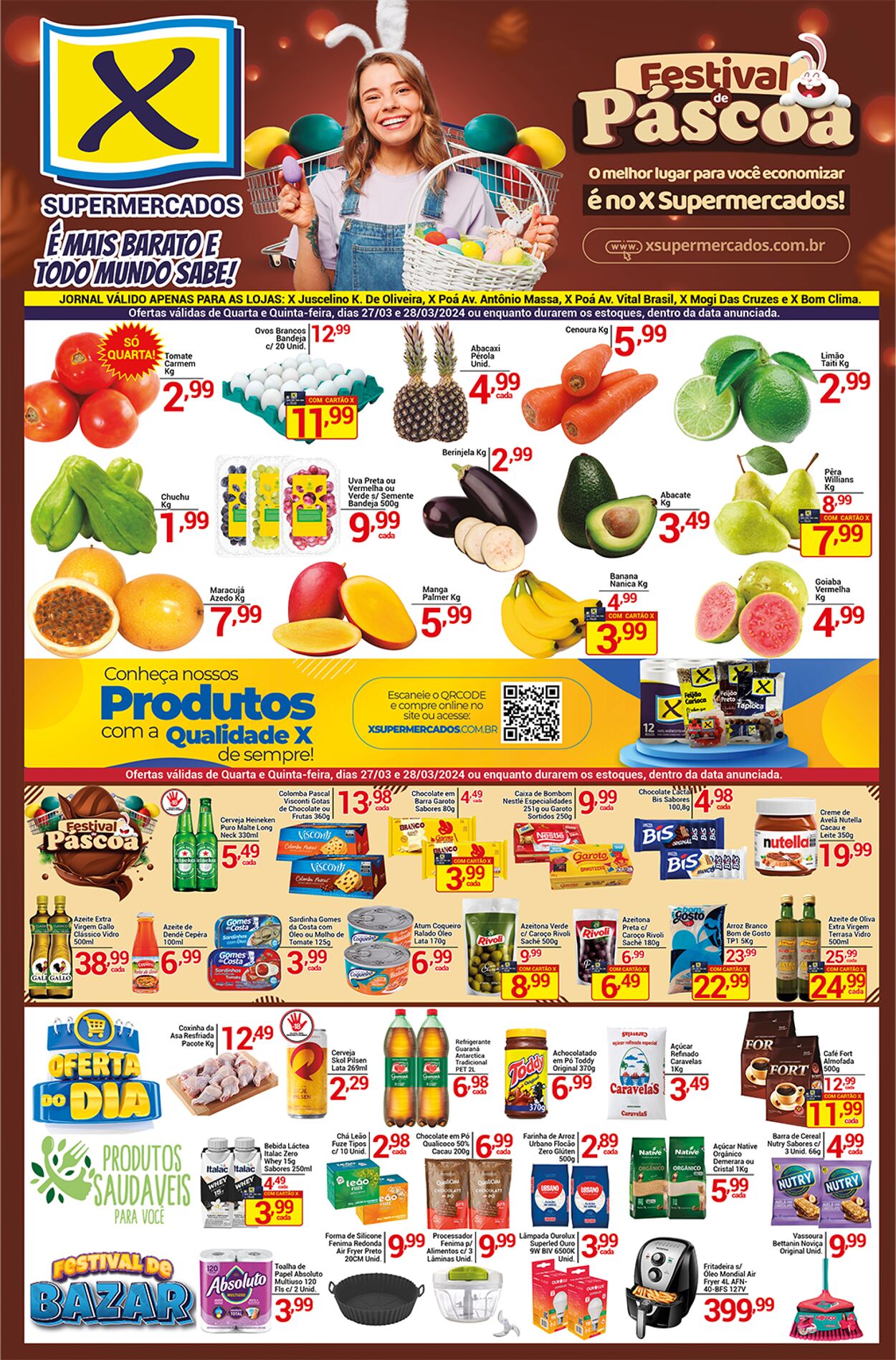 Folheto X Supermercados 28.03.2024 - 28.03.2024