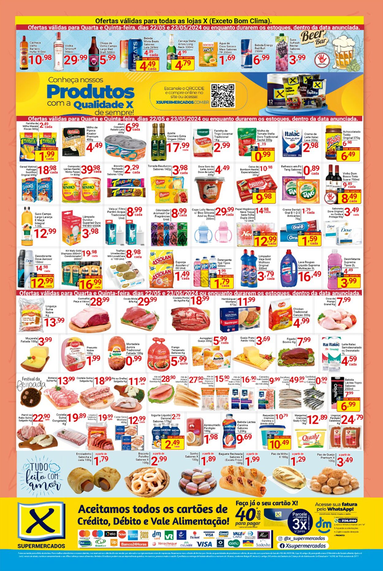Folheto X Supermercados 22.05.2024 - 23.05.2024