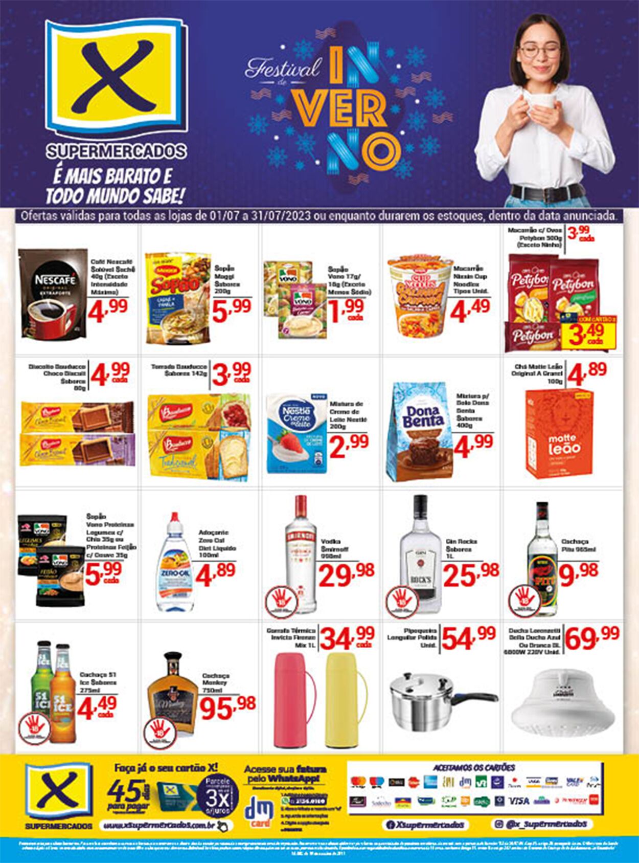 Folheto X Supermercados 06.07.2023 - 11.07.2023