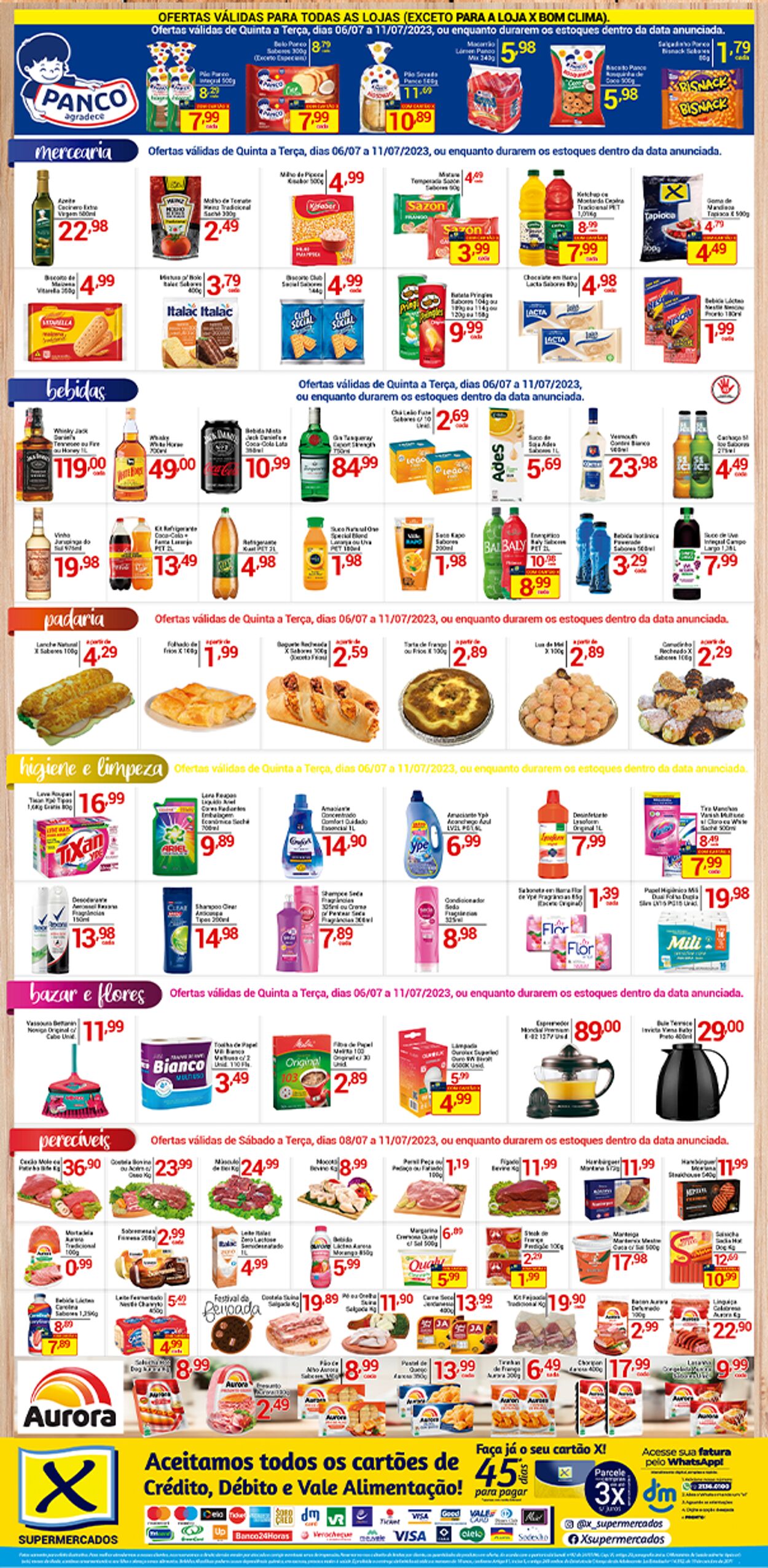 Folheto X Supermercados 06.07.2023 - 11.07.2023